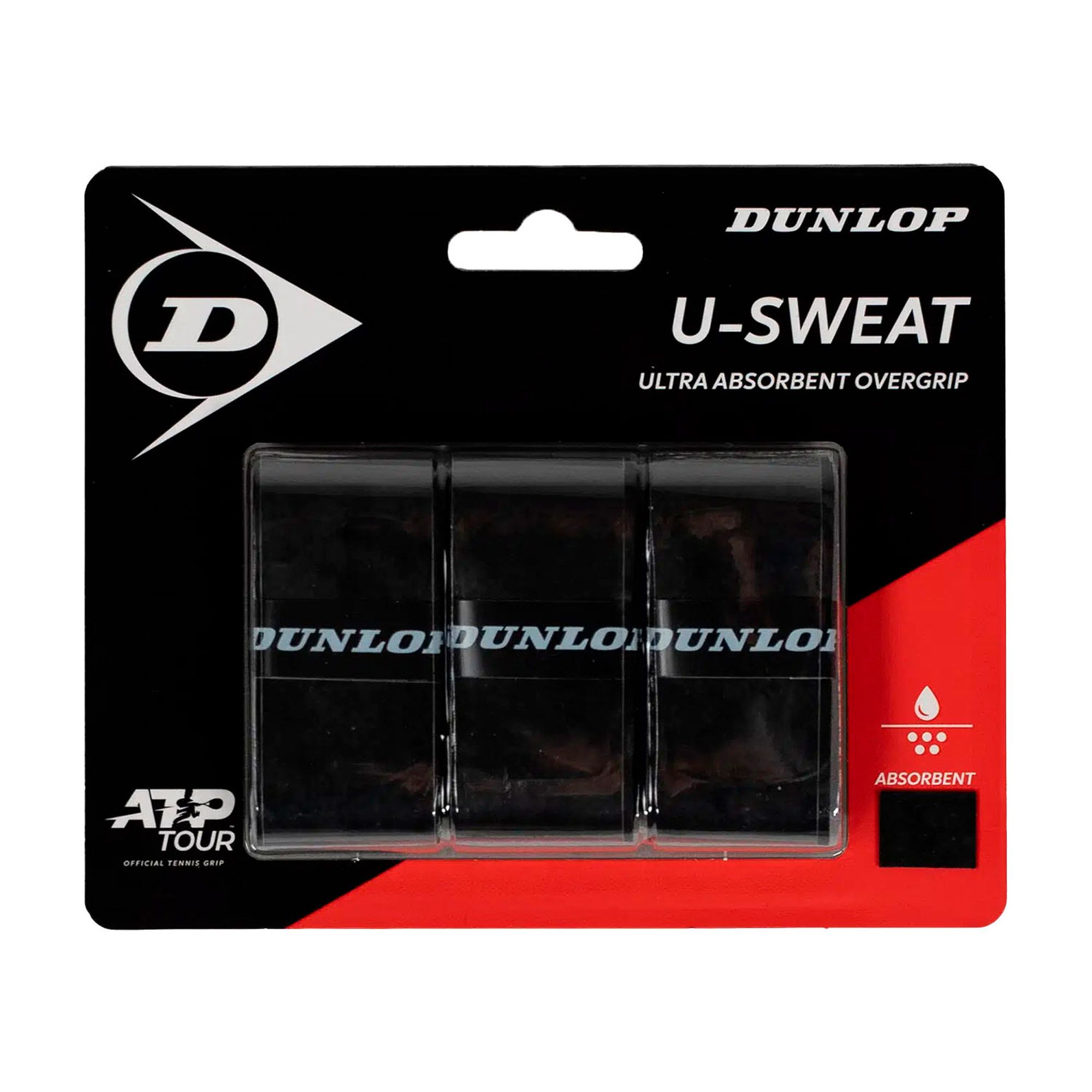 Dunlop U-Sweat Overgrip Absorbent (3-pack)