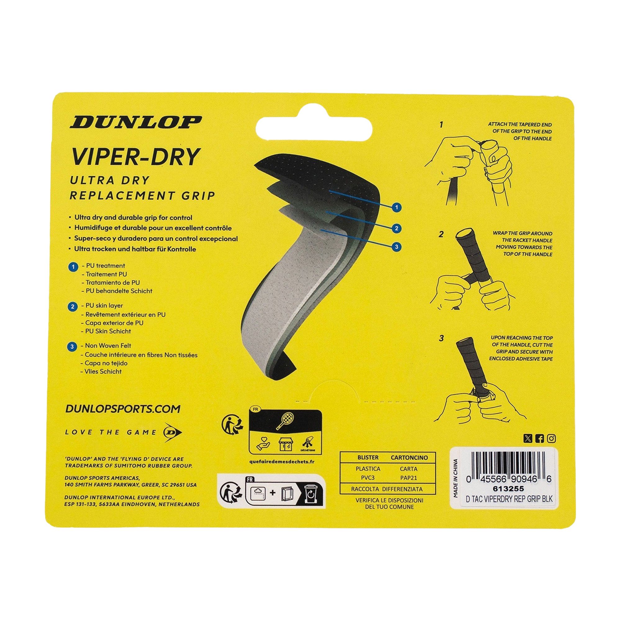 Dunlop ATP Viper-Dry Rep Grip