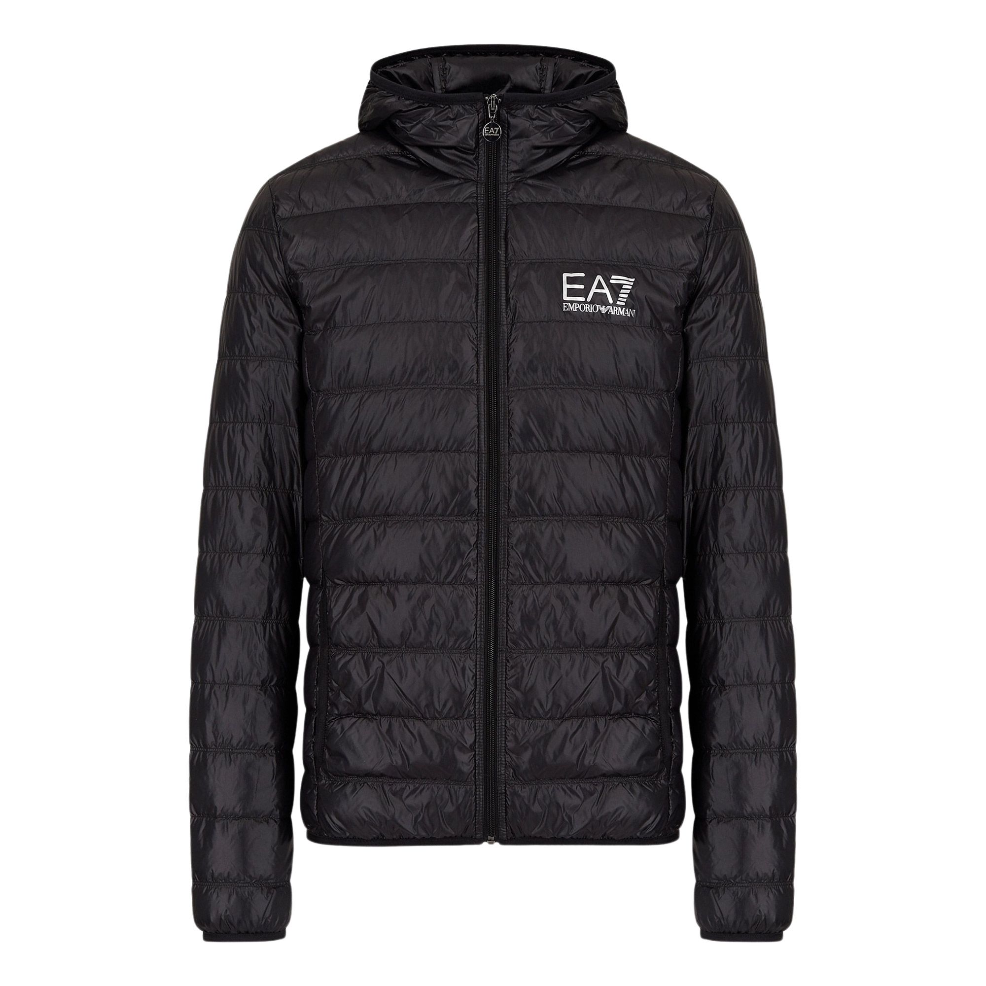 EA7 Train Core ID Down Light Hoodie Jacket