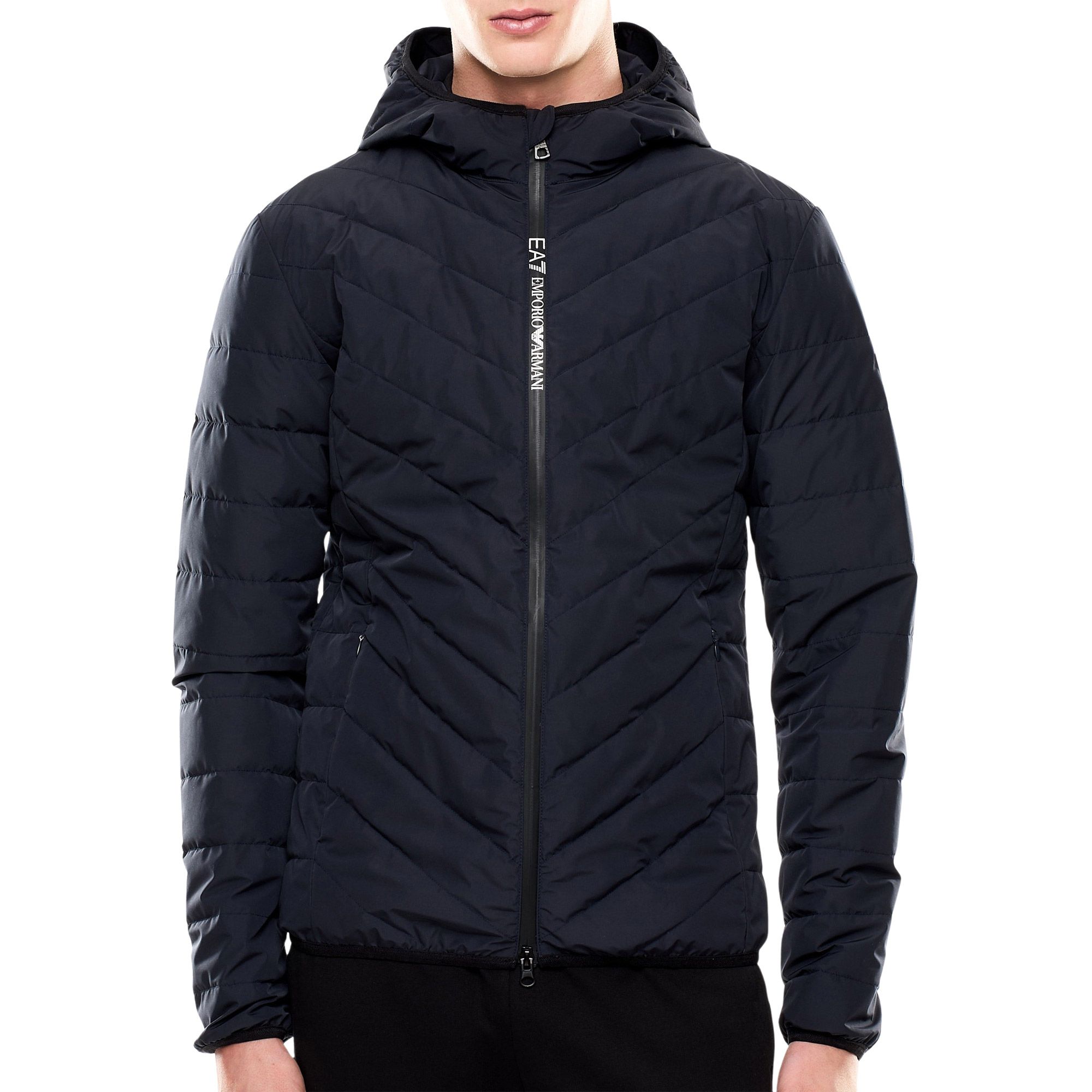 EA7 Premium Shield Packable Hooded Down Jas Heren