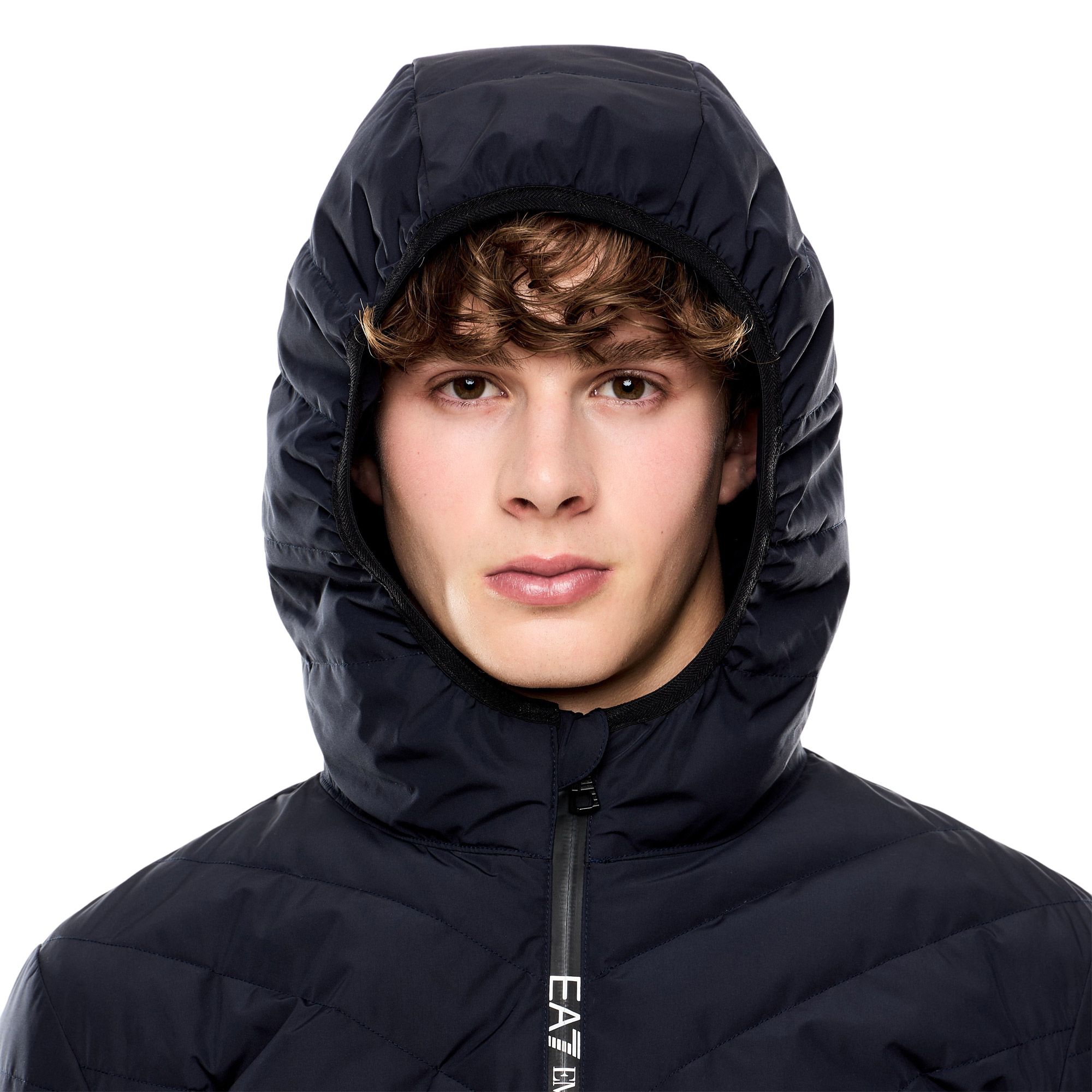 EA7 Premium Shield Packable Hooded Down Jas Heren