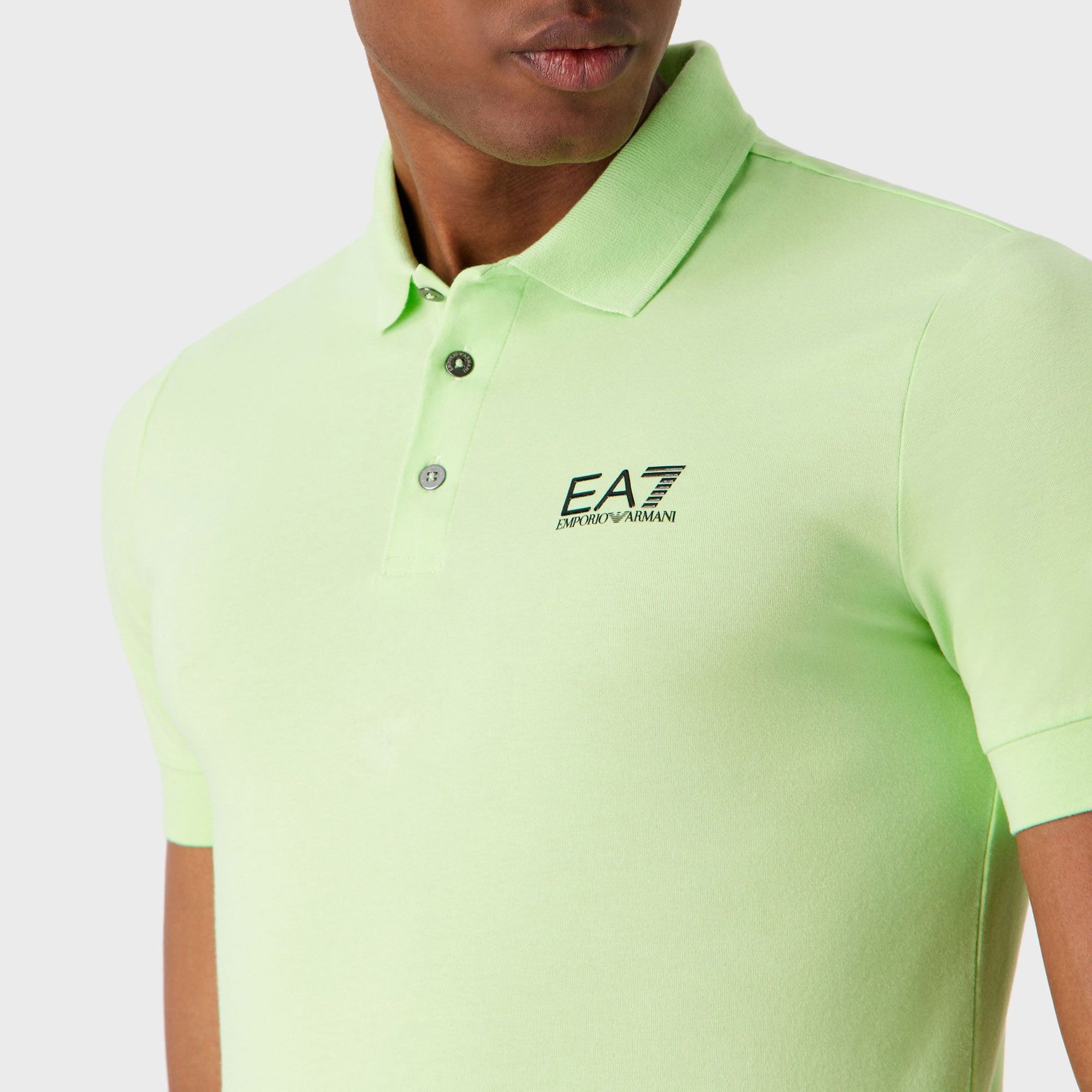 EA7 Core Identity Stretch-Cotton Polo Heren
