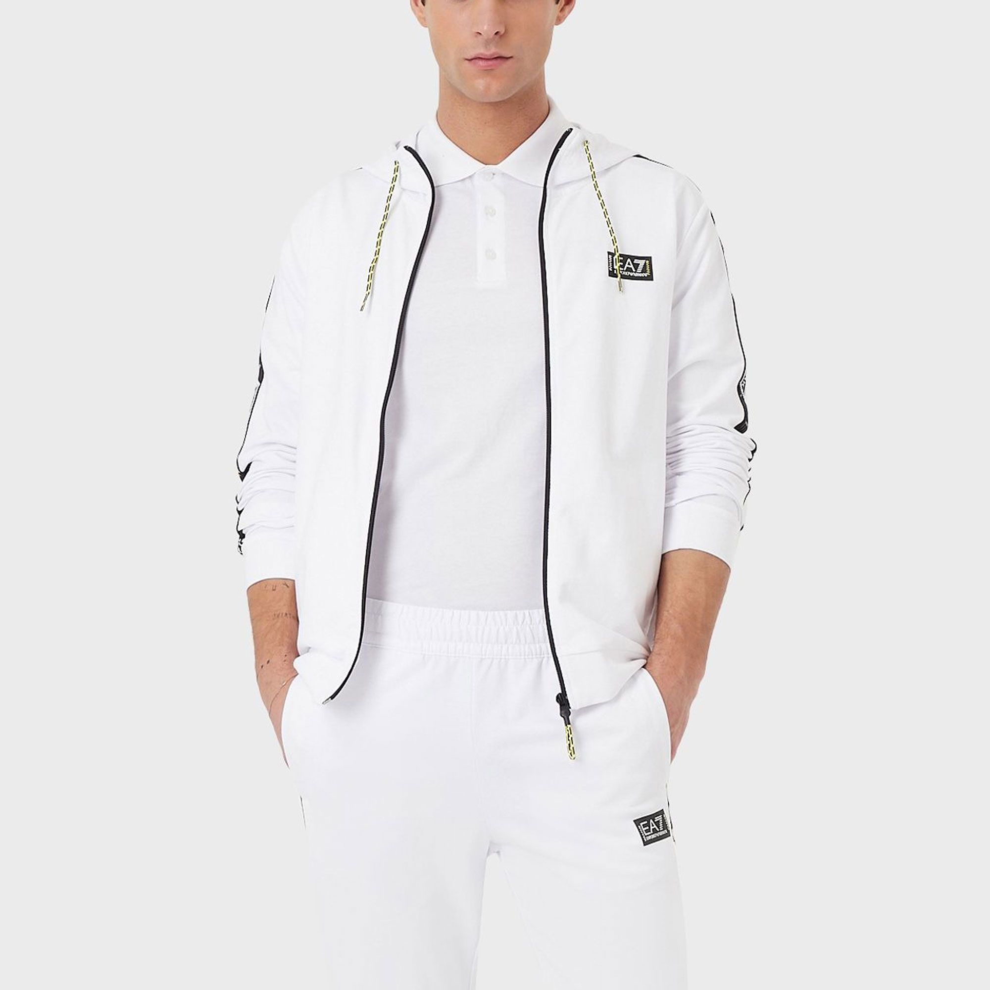 EA7 Logo Series Cotton Poloshirt Herren