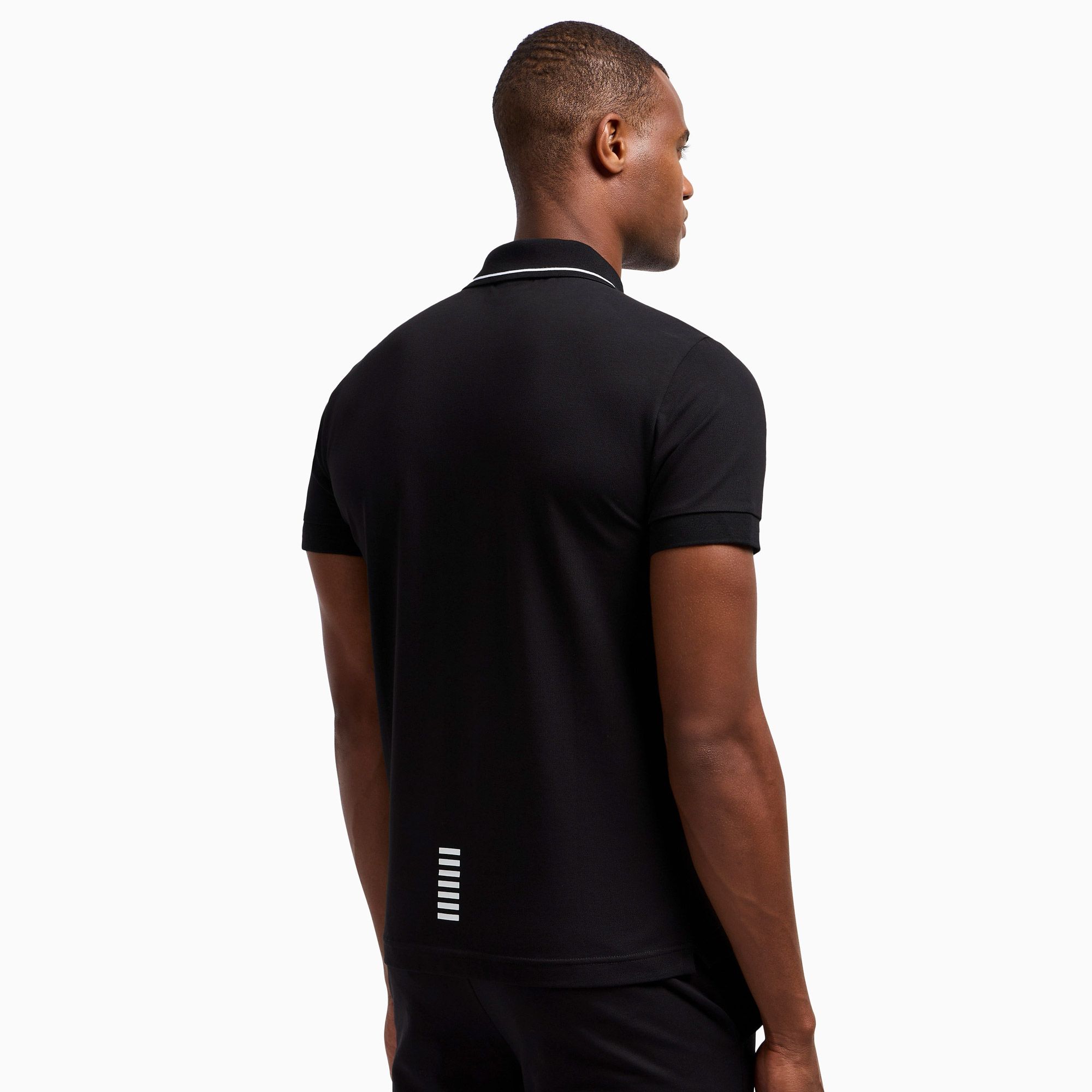 EA7 Core Identity Stretch-Cotton Piqué Polo Heren
