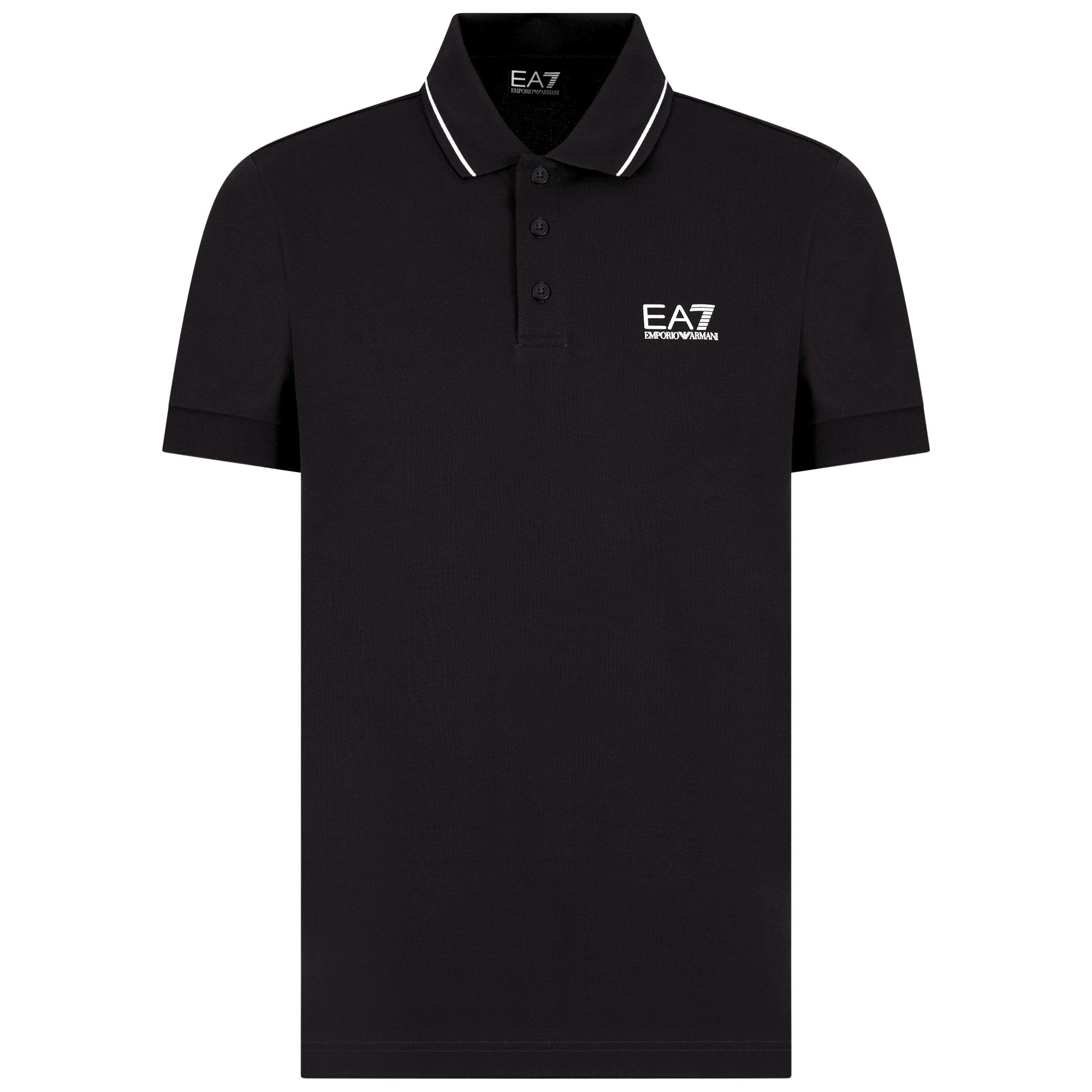 EA7 Core Identity Stretch-Cotton Piqué Polo Heren
