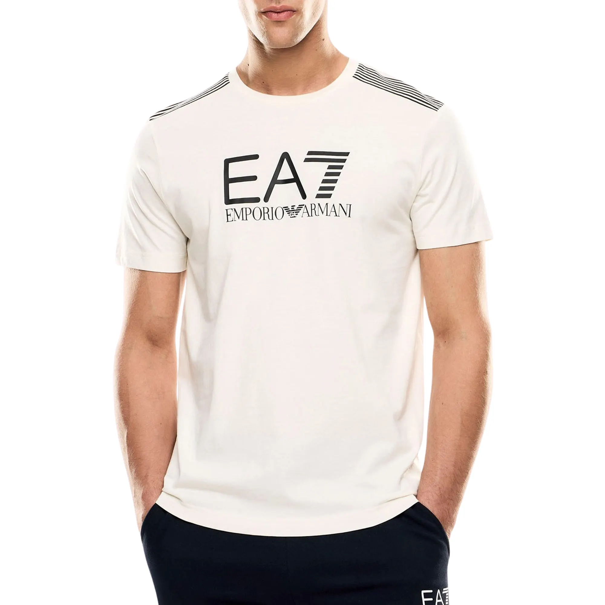 EA7 7-Lines Crew T-shirt Heren