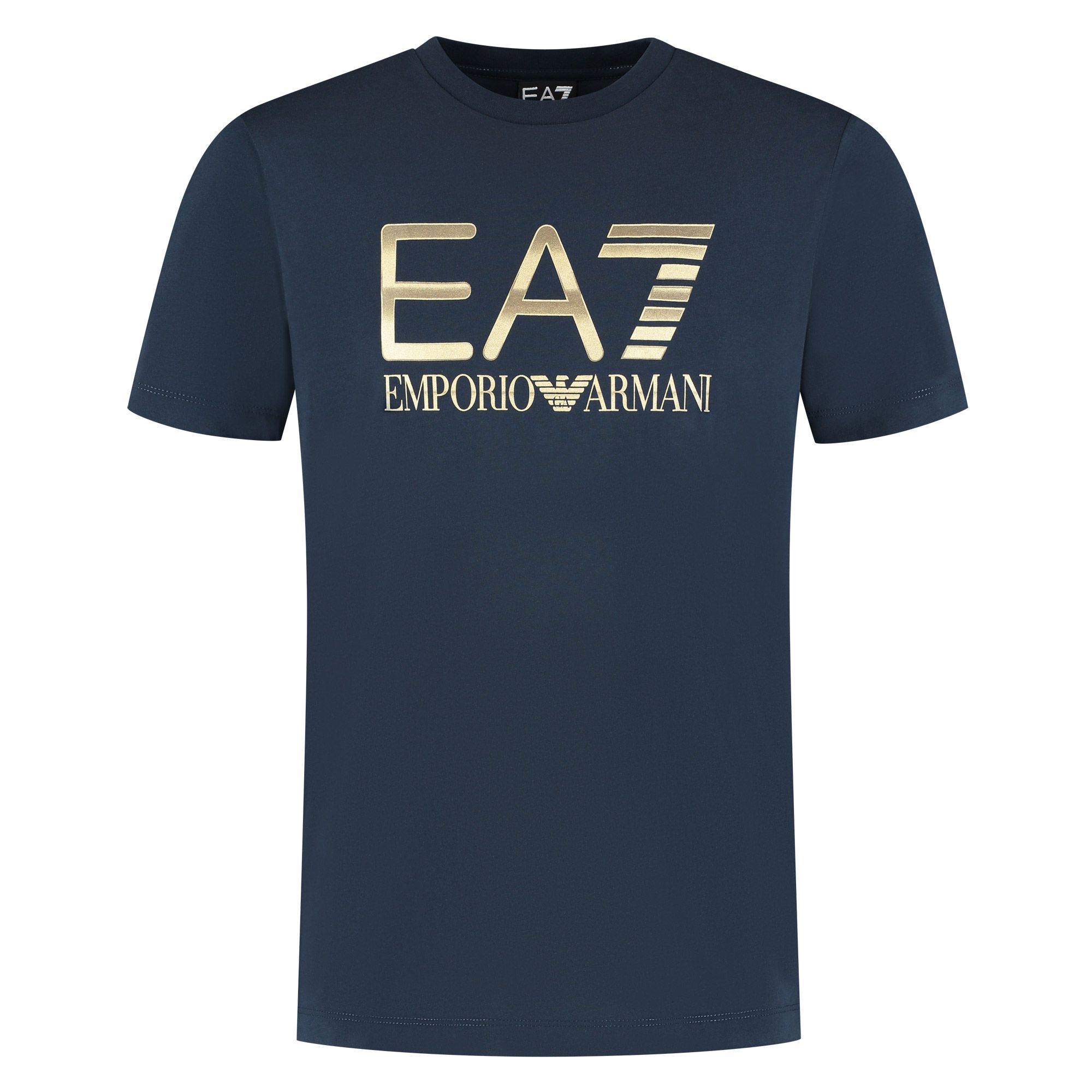 EA7 Logo Series Oversized Logo Crew T-shirt Heren