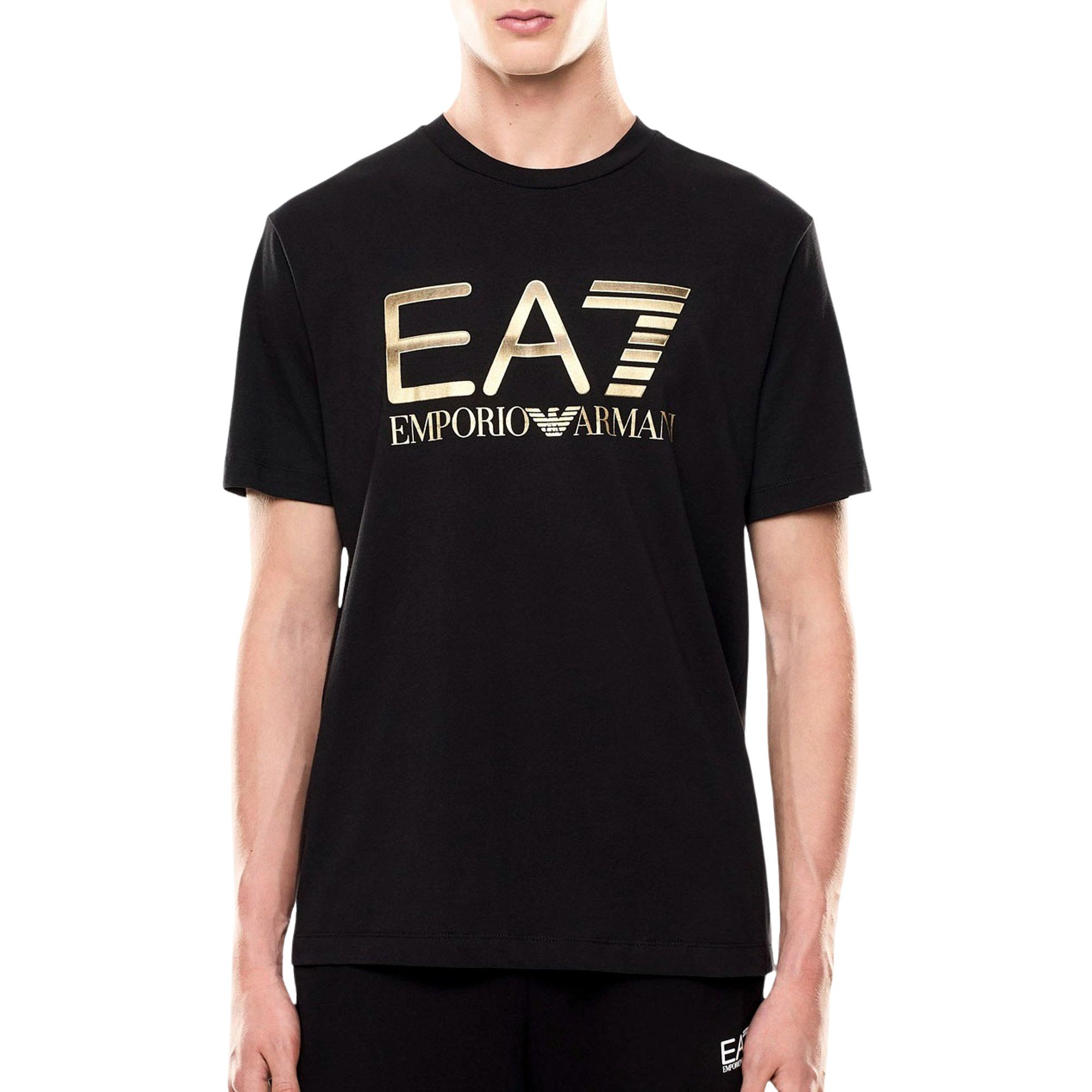 EA7 Logo Series Oversized Logo Crew T-shirt Heren
