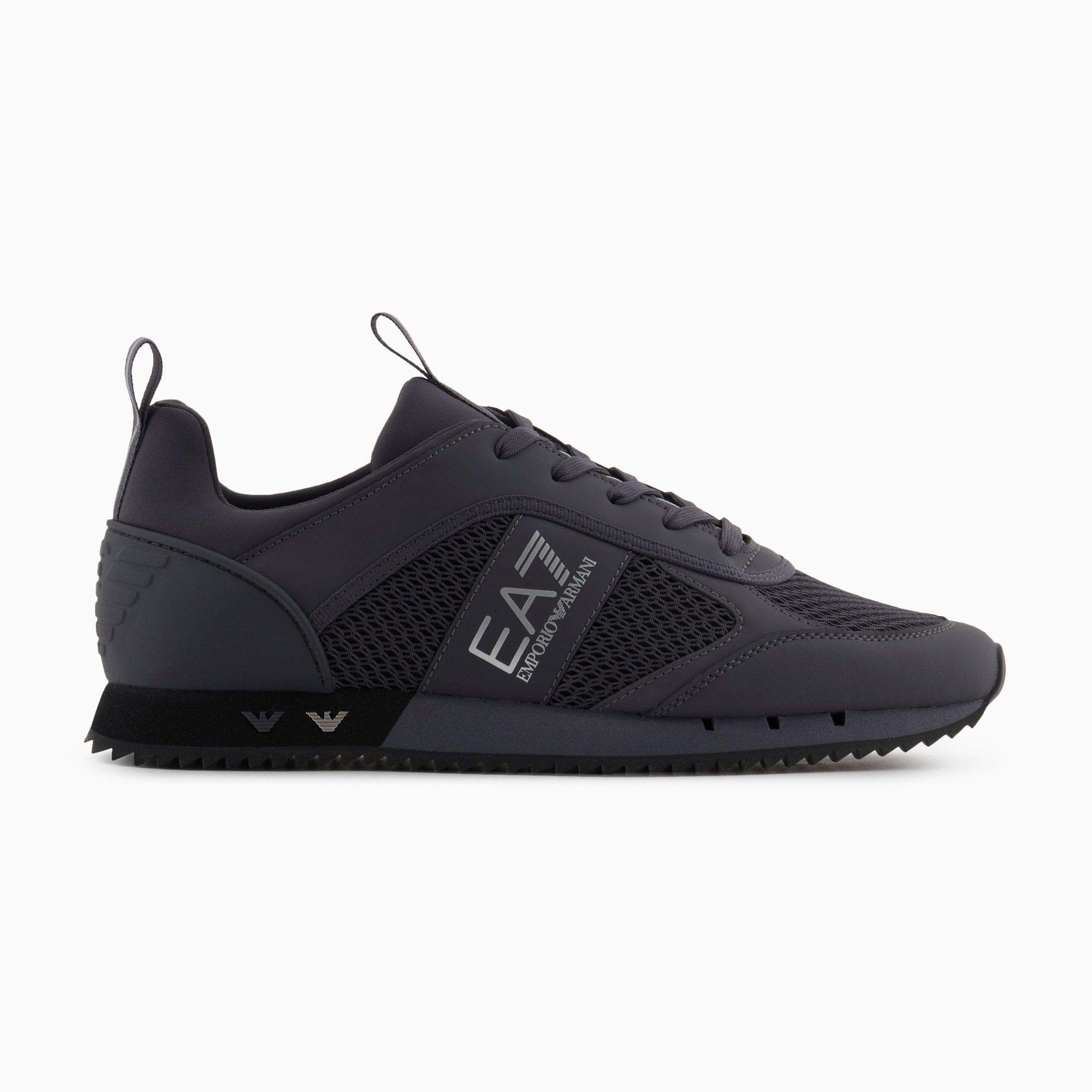 Baskets EA7 Black & White Lace Up Hommes