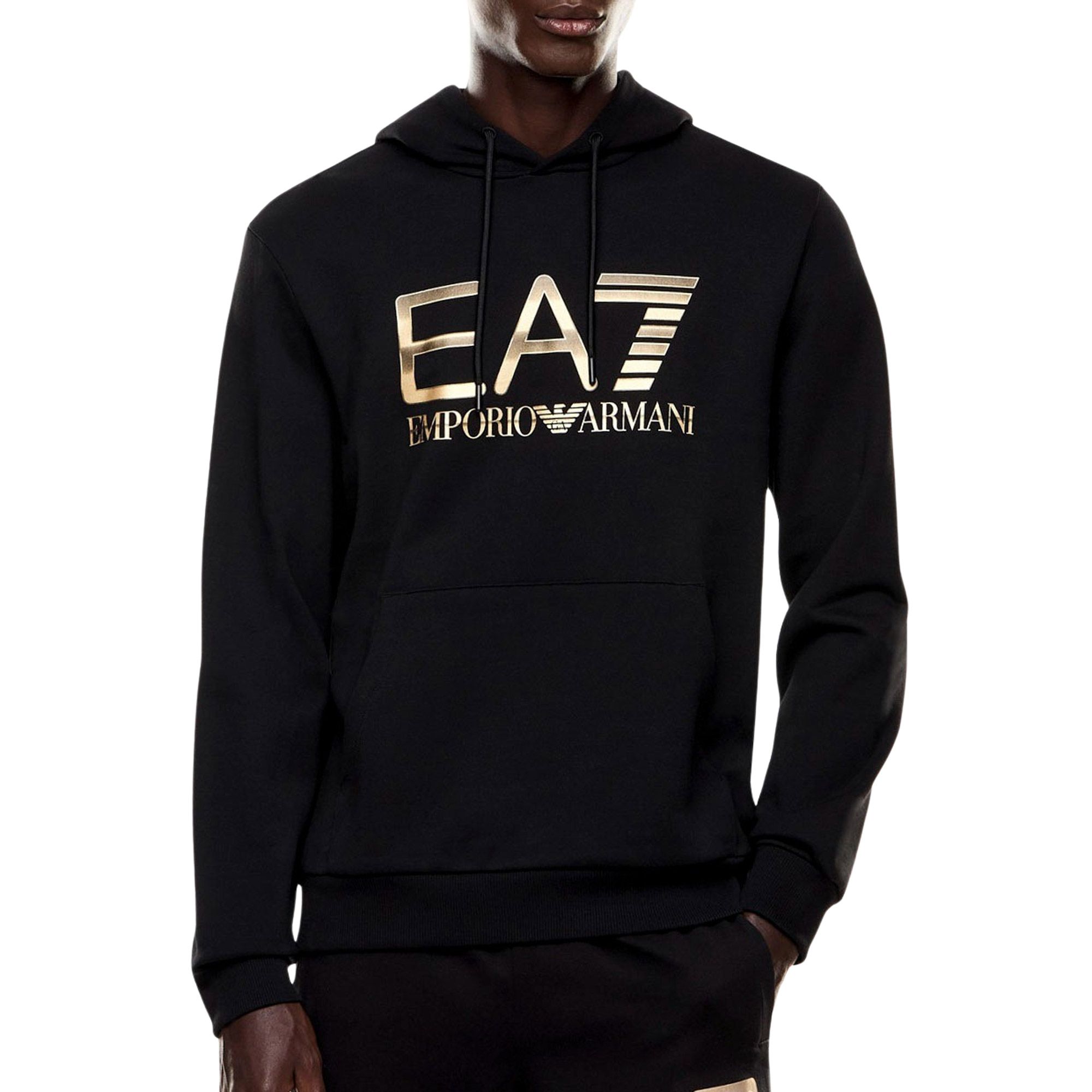 EA7 Logo Series Oversized Logo Hoodie Heren