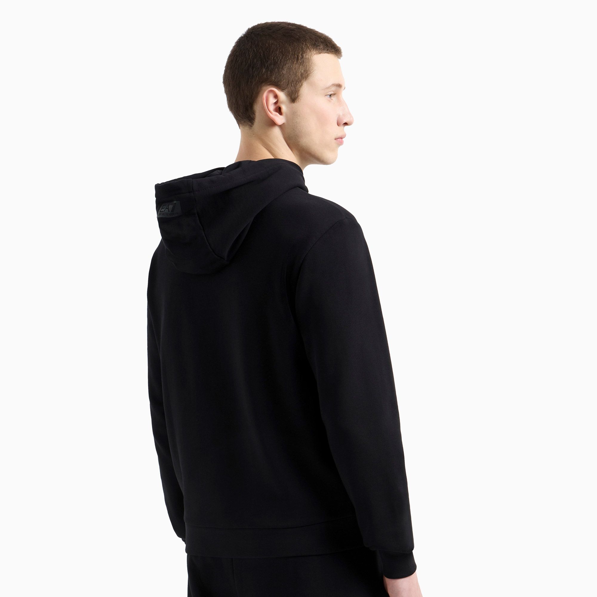 EA7 Train Logo Series Oversized Logo Hoodie Heren