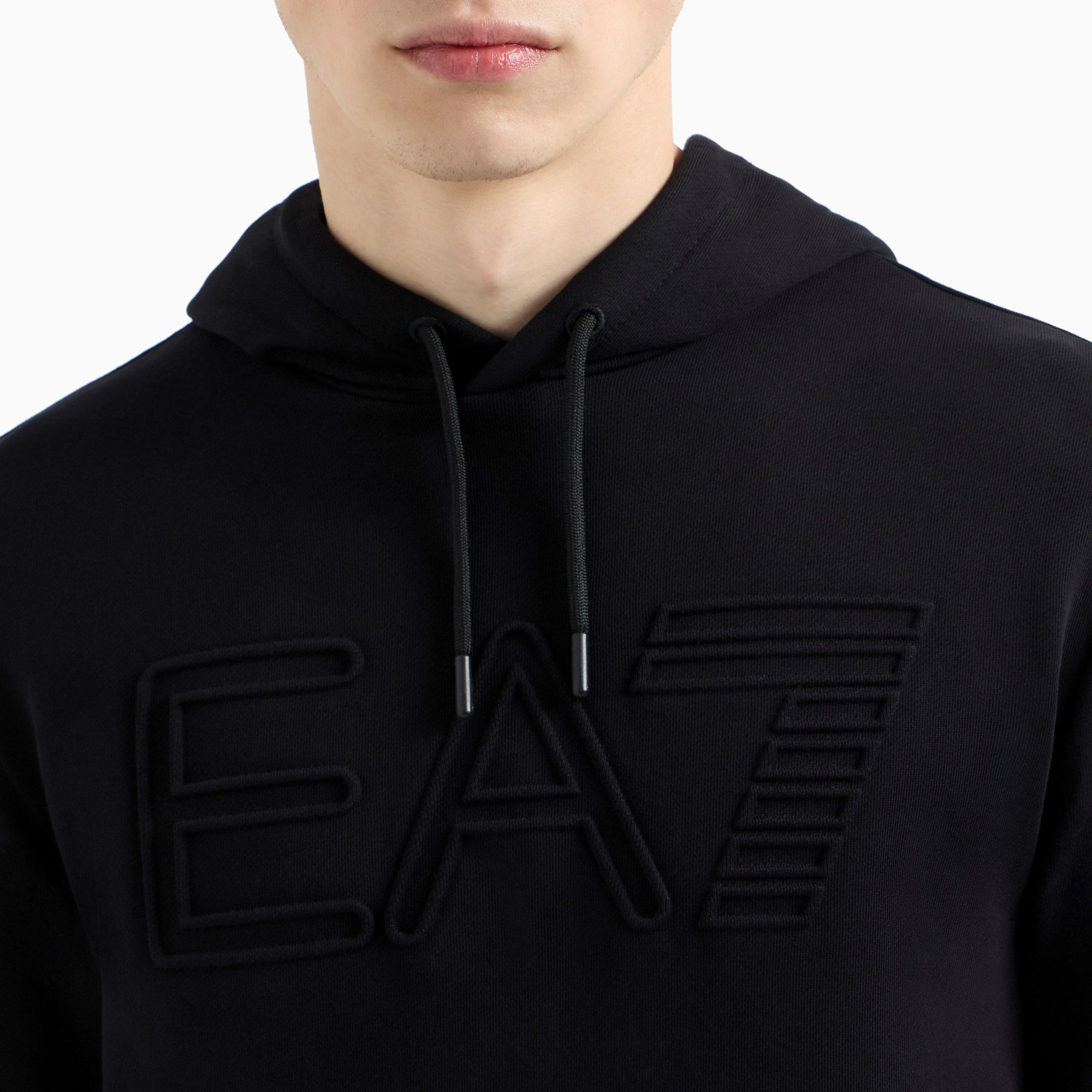 EA7 Train Logo Series Oversized Logo Hoodie Heren