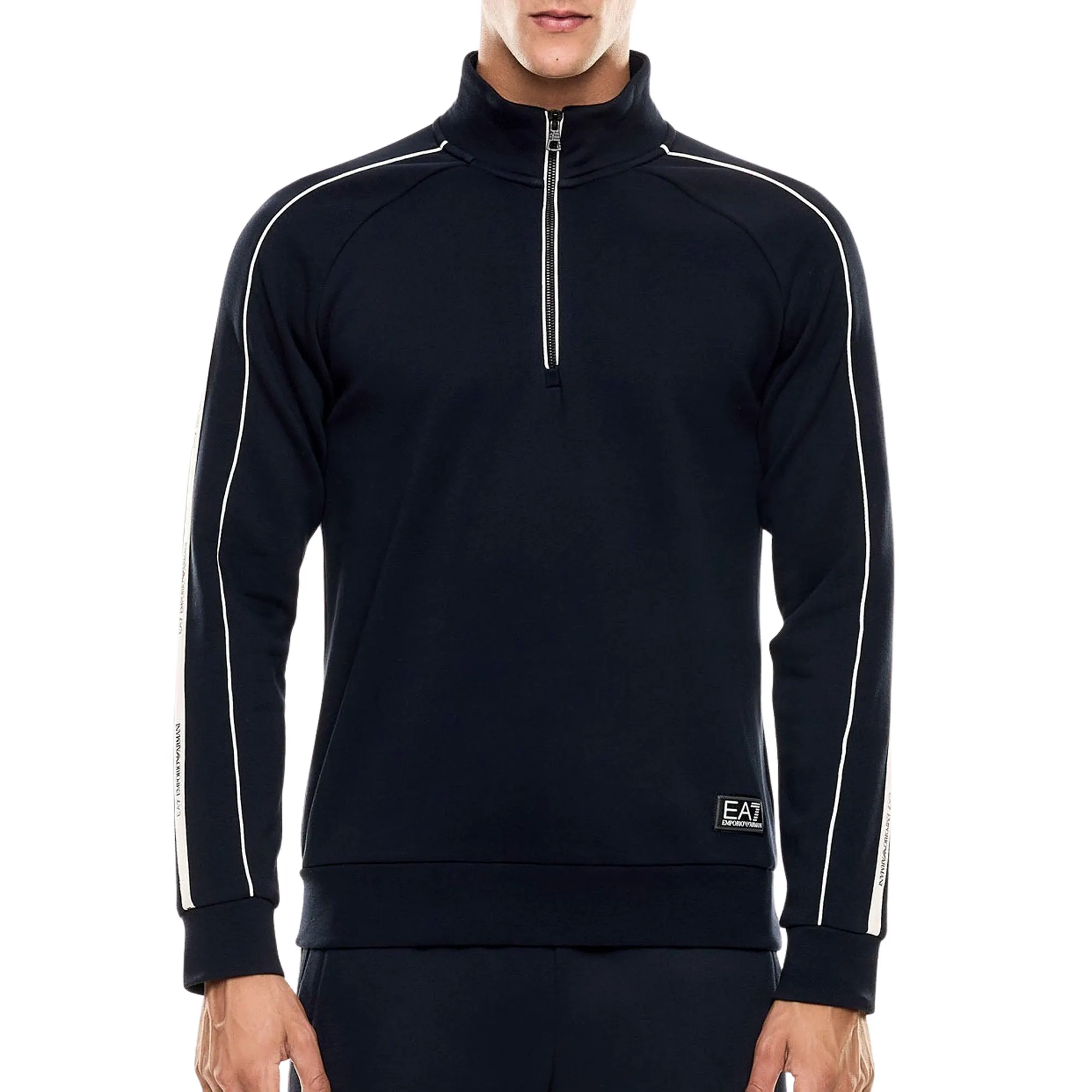 EA7 Logo Series Half-Zip Sweater Men | Plutosport