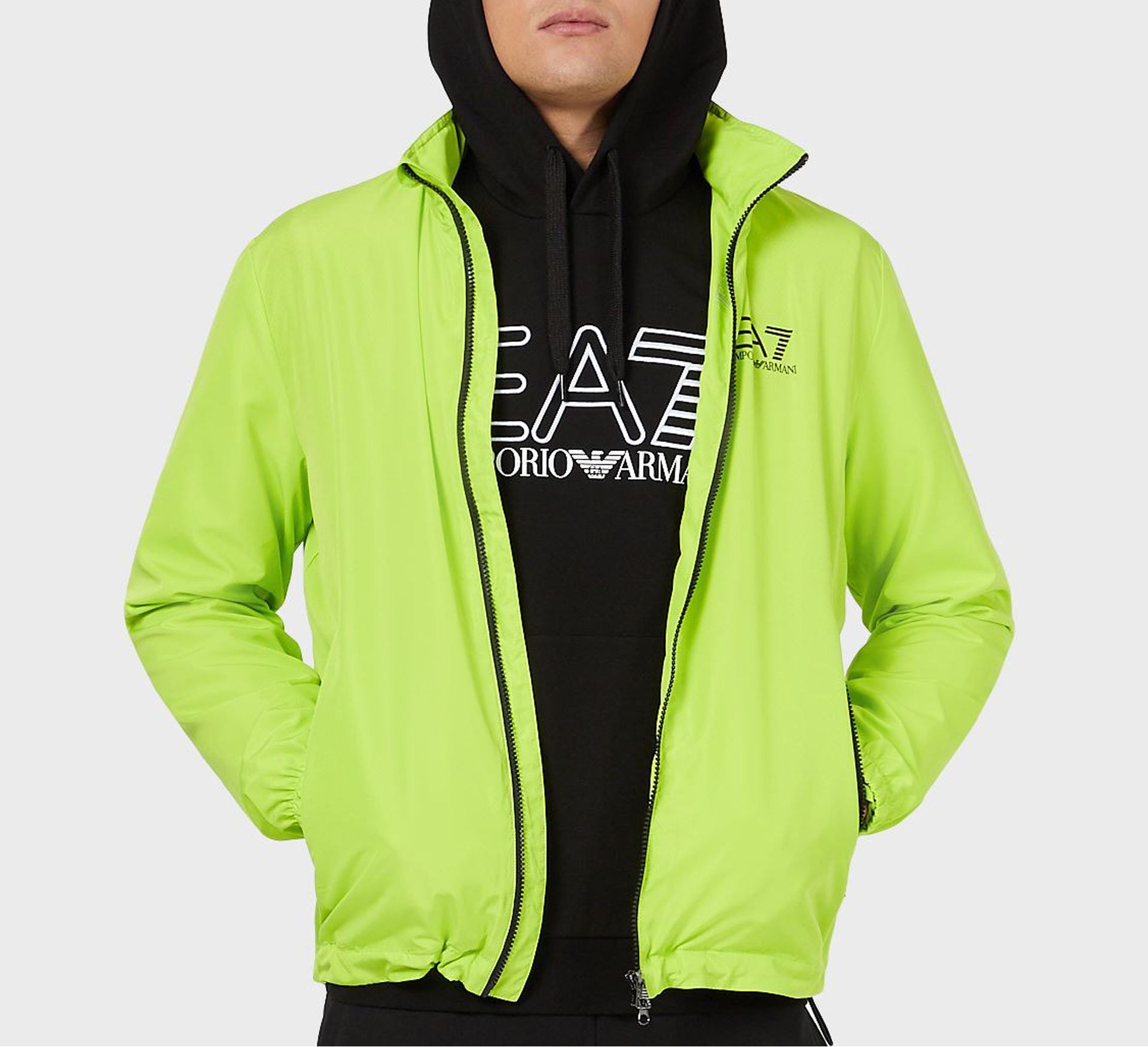 EA7 Train Logo Hoodie Heren