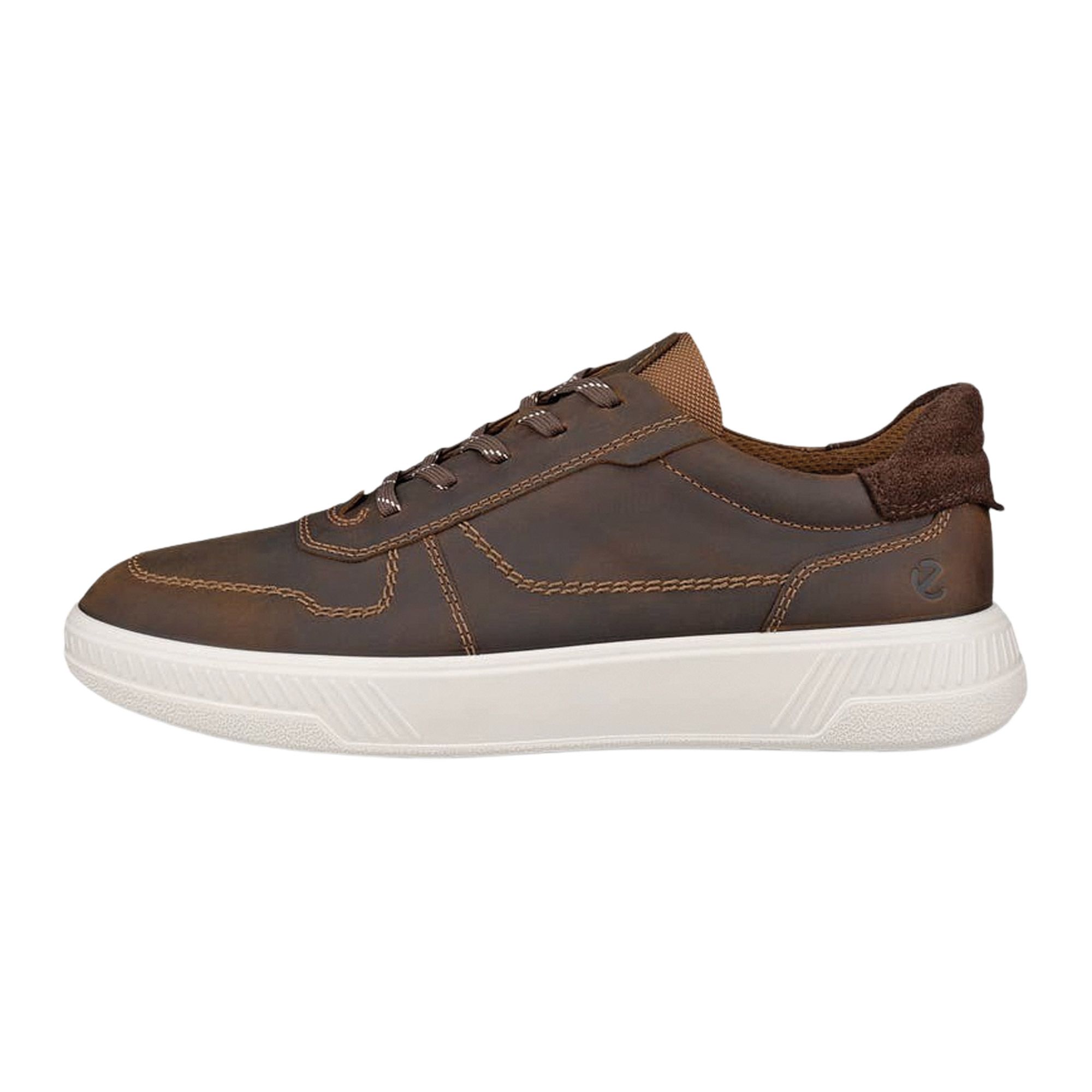 ECCO herensneaker bruin en wit