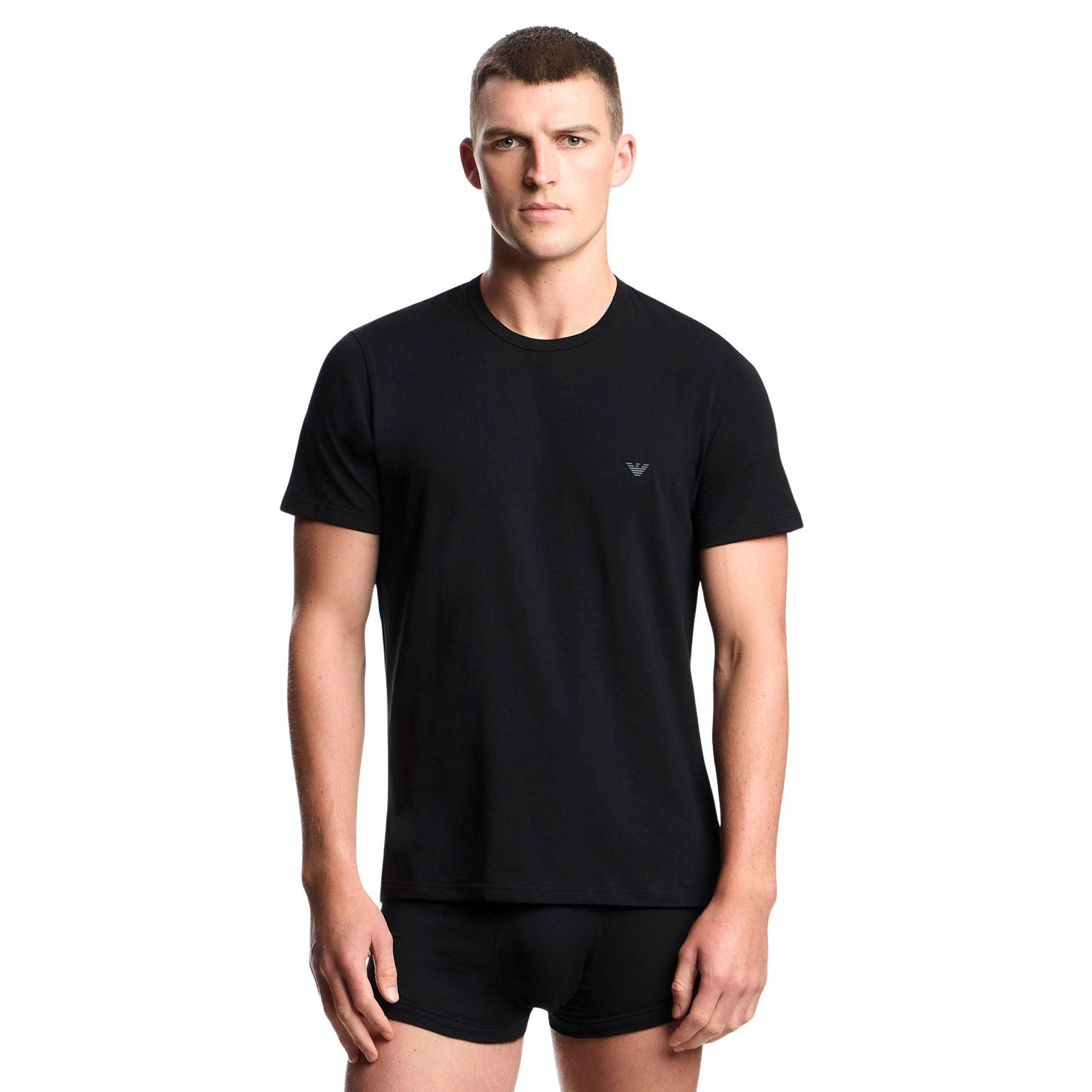 Emporio Armani Stretch Jersey Loungewear Shirt Heren (2-pack)