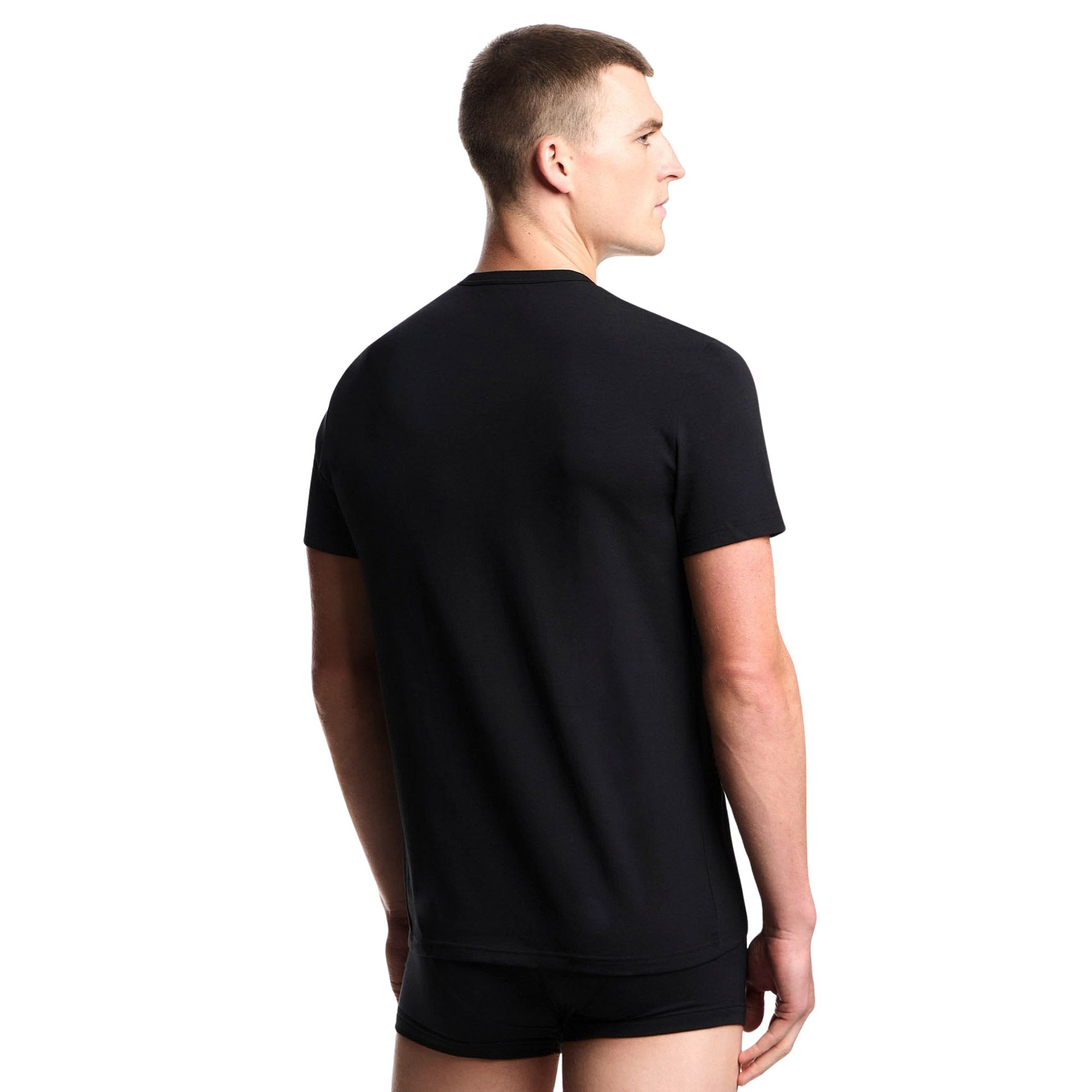 Emporio Armani Stretch Jersey Loungewear Shirt Heren (2-pack)