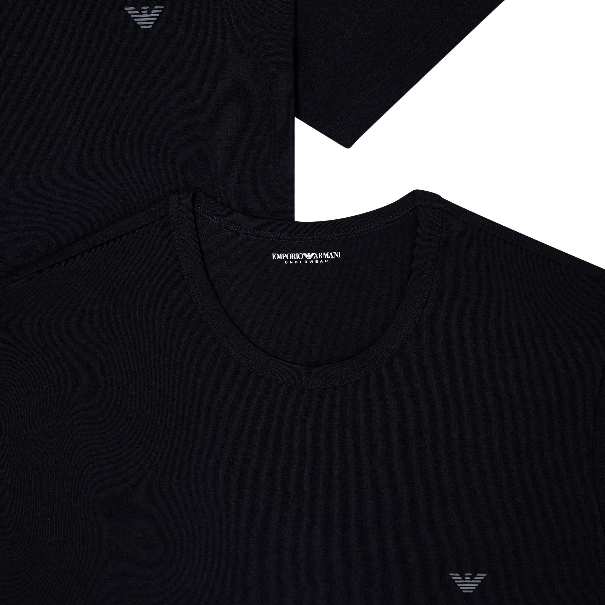 Emporio Armani Stretch Jersey Loungewear Shirt Heren (2-pack)