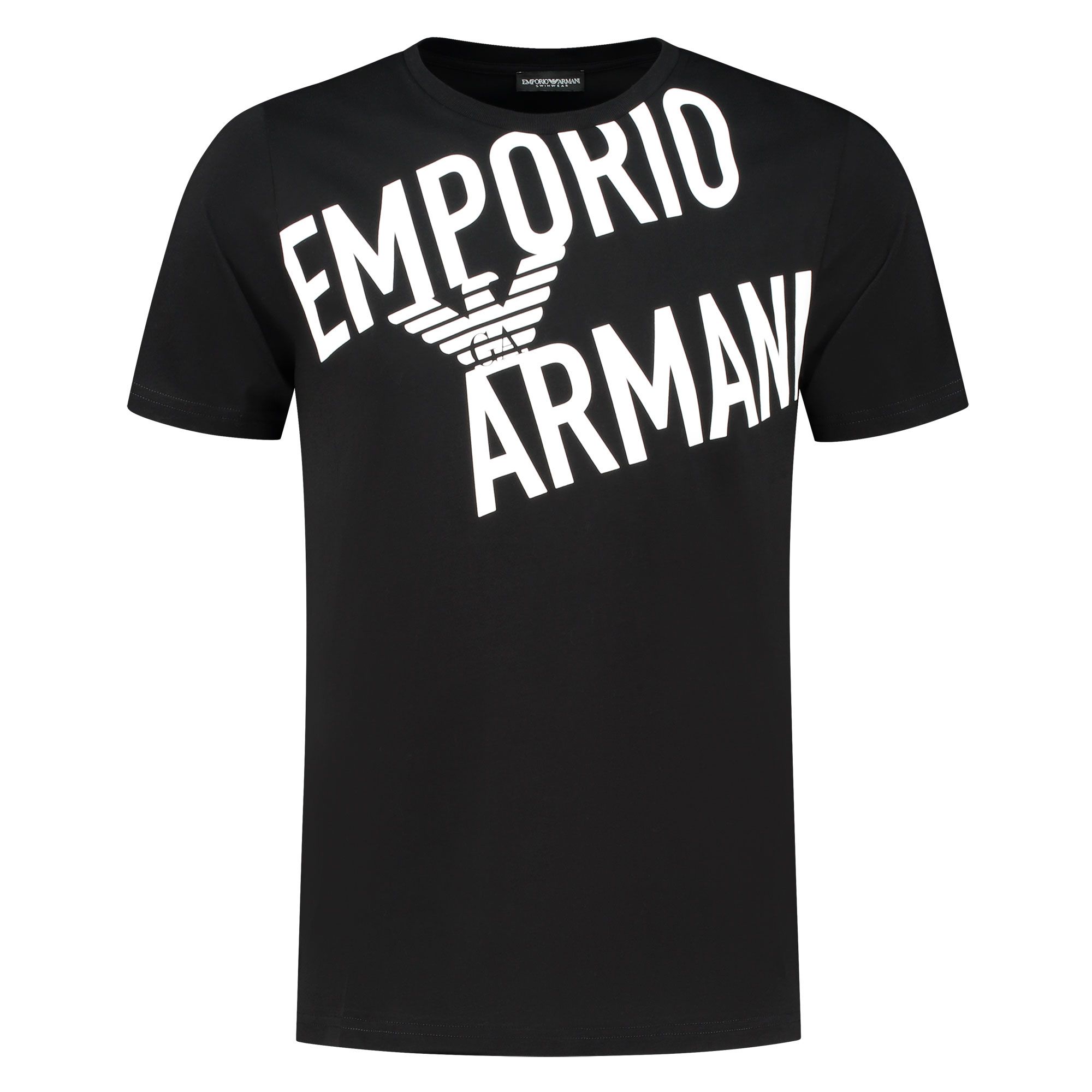 Emporio Armani Logo Crew Neck Shirt Heren