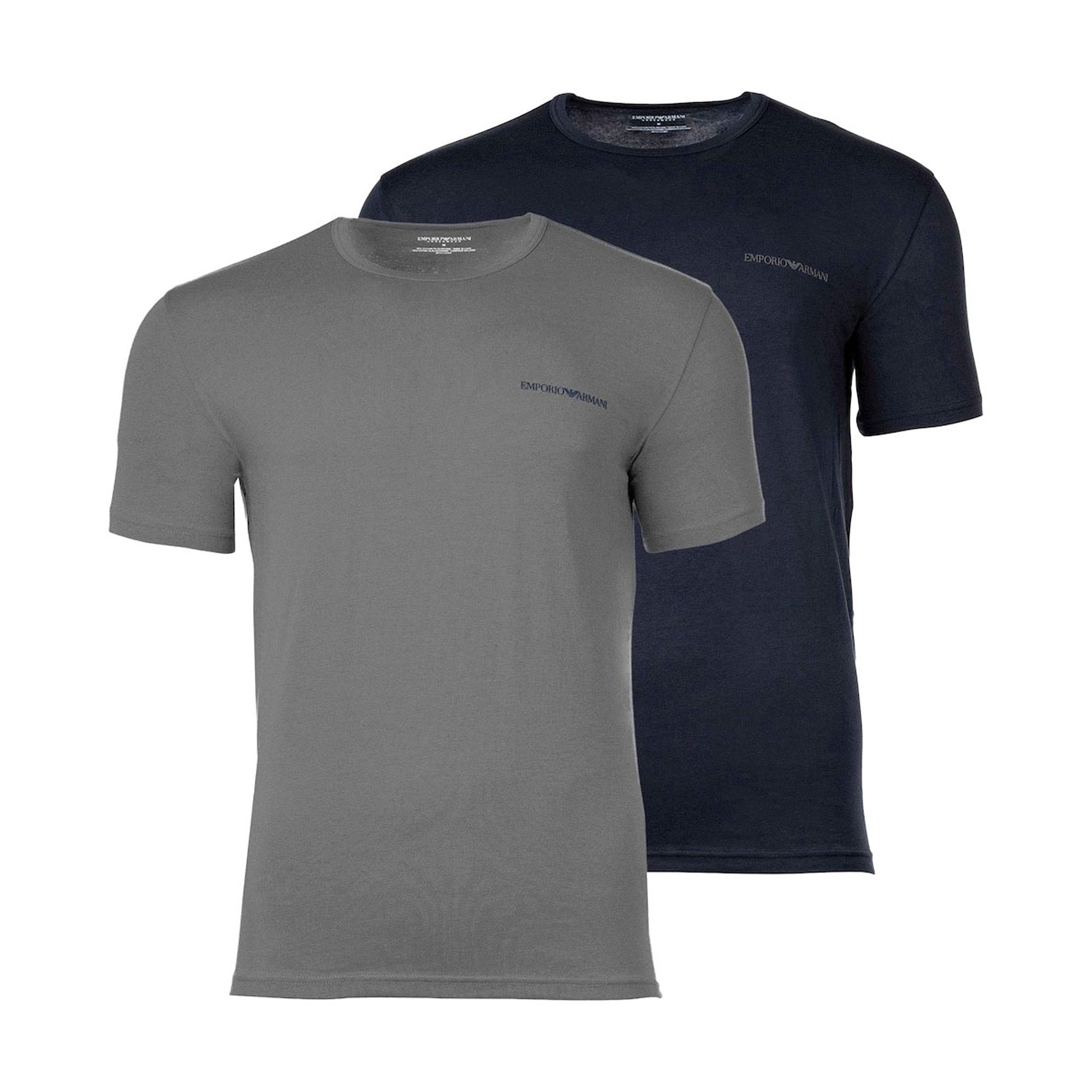 Emporio Armani Core Logoband Crew Neck Shirt Heren (2-pack)