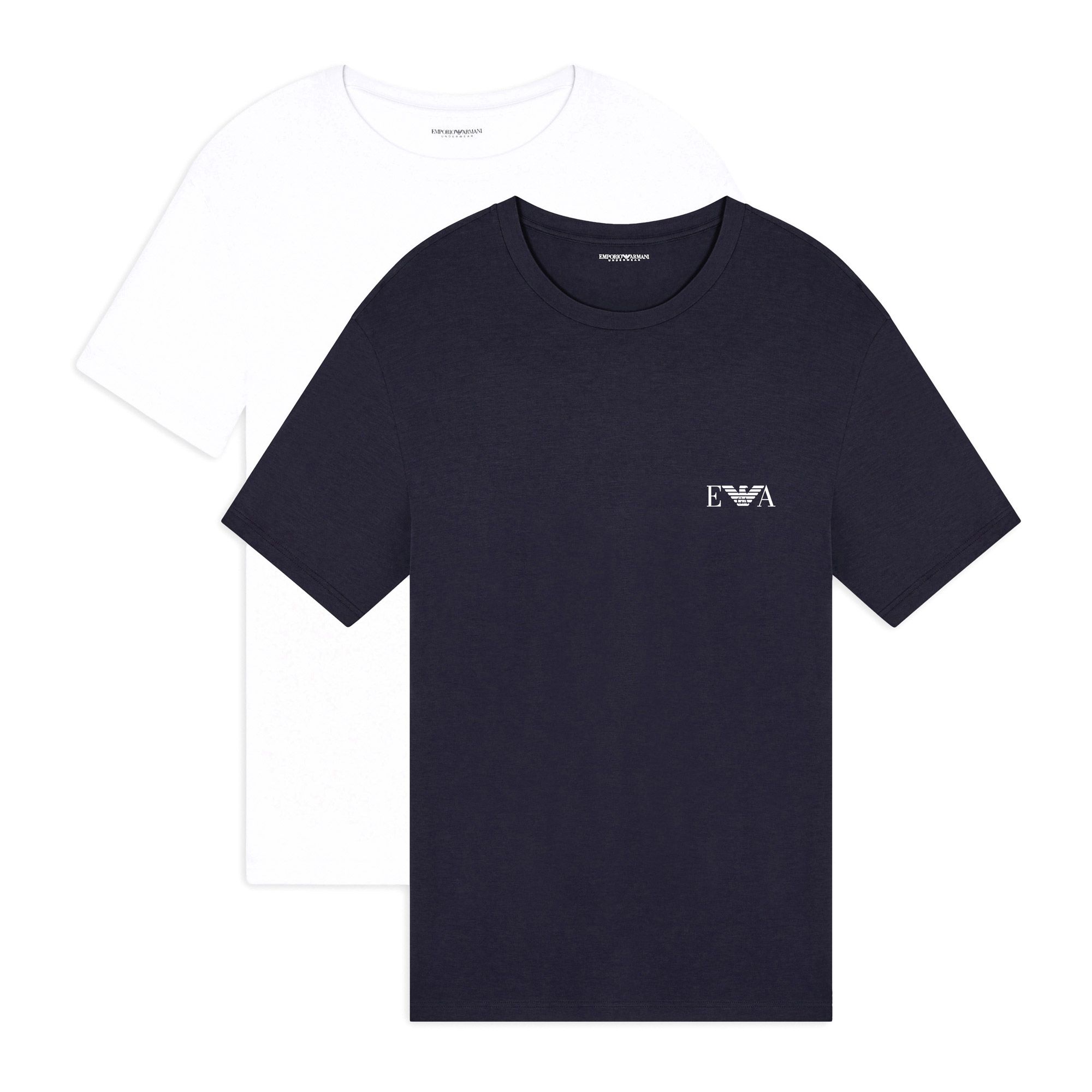 Emporio Armani Bold Monogram Crew Neck Shirt Heren (2-pack)