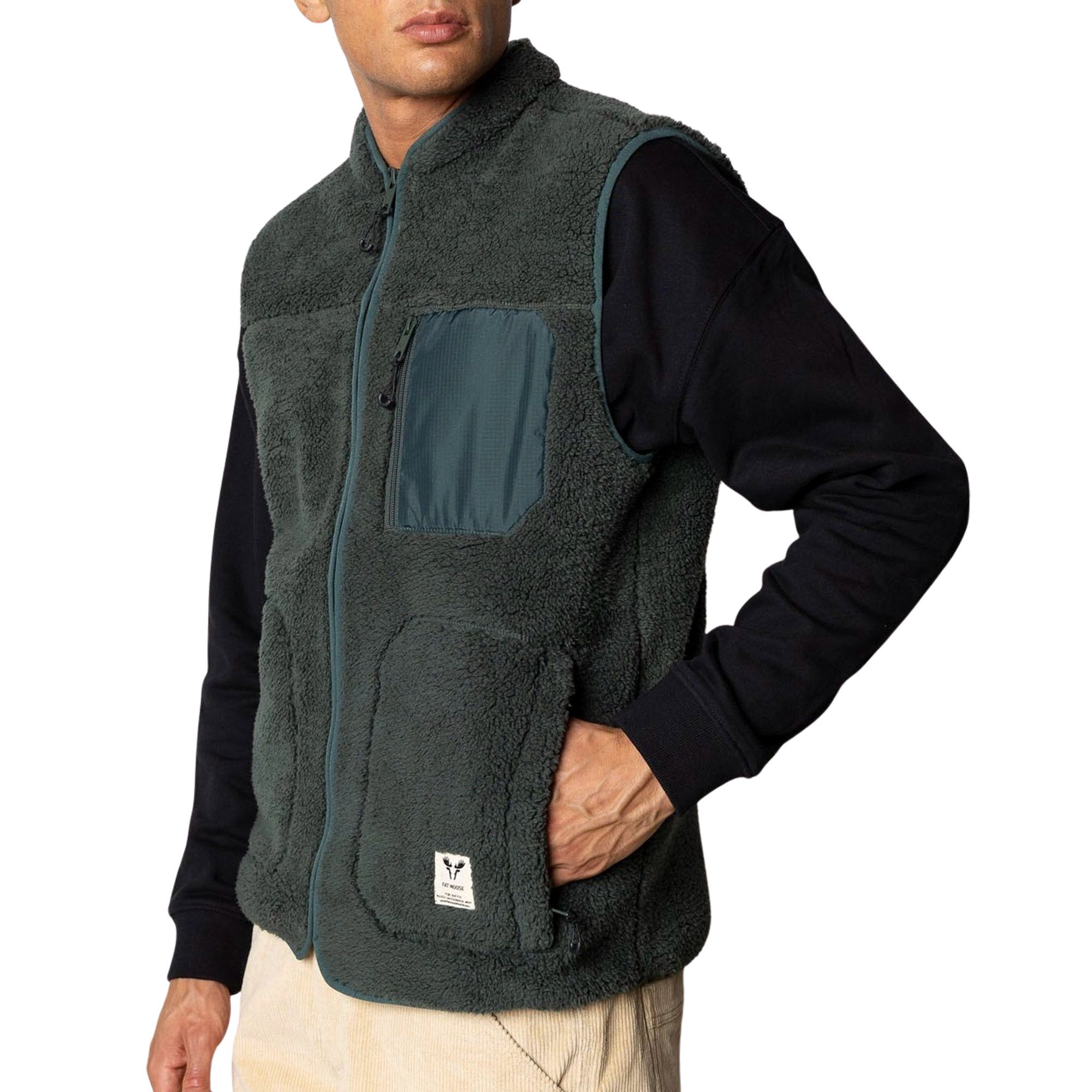 Fat Moose Wood Fleece Bodywarmer Heren