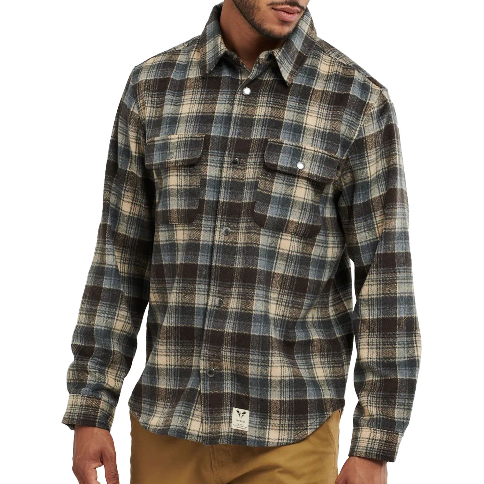 Fat Moose Adrian Checked Cotton Flannel Overhemd Heren