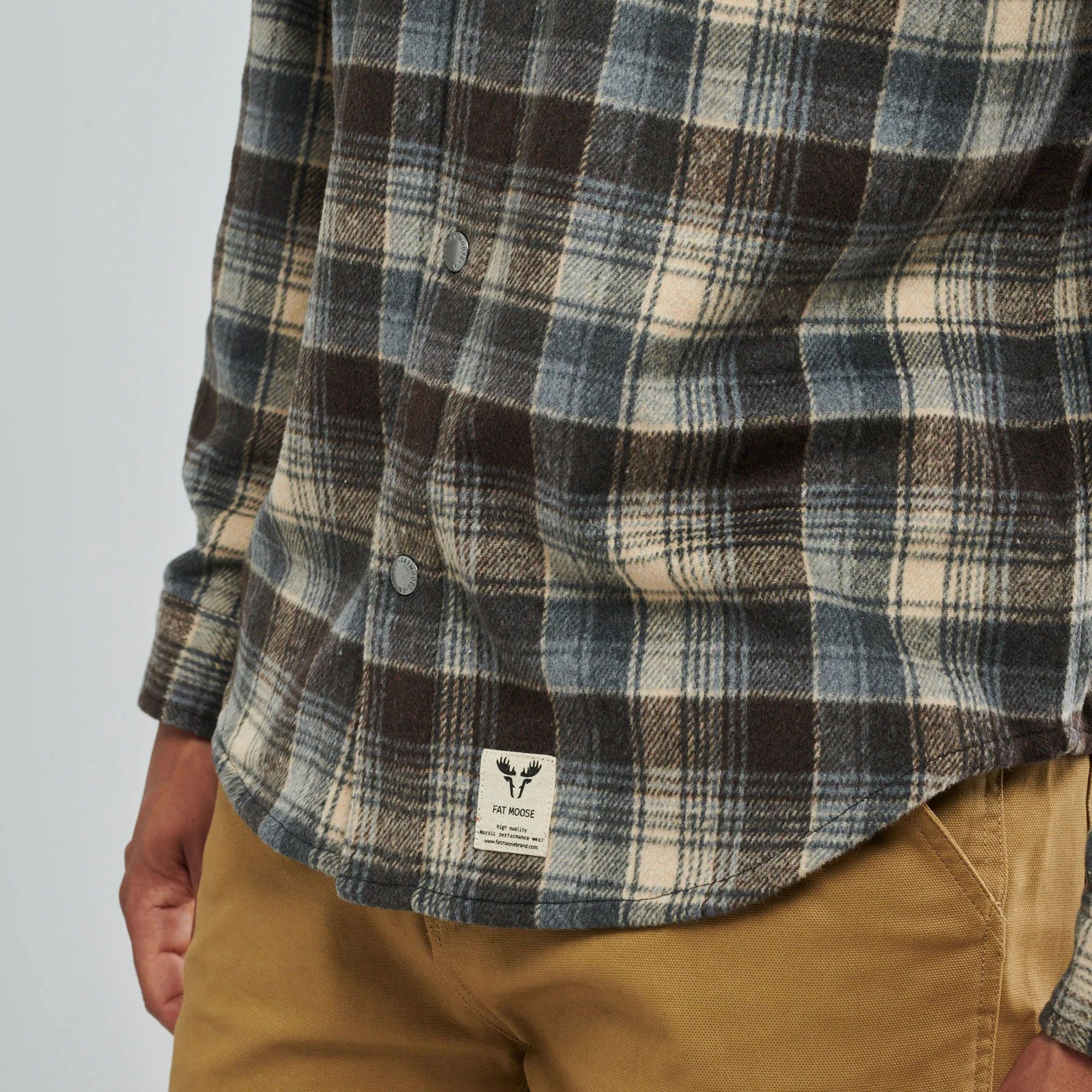 Fat Moose Adrian Checked Cotton Flannel Overhemd Heren