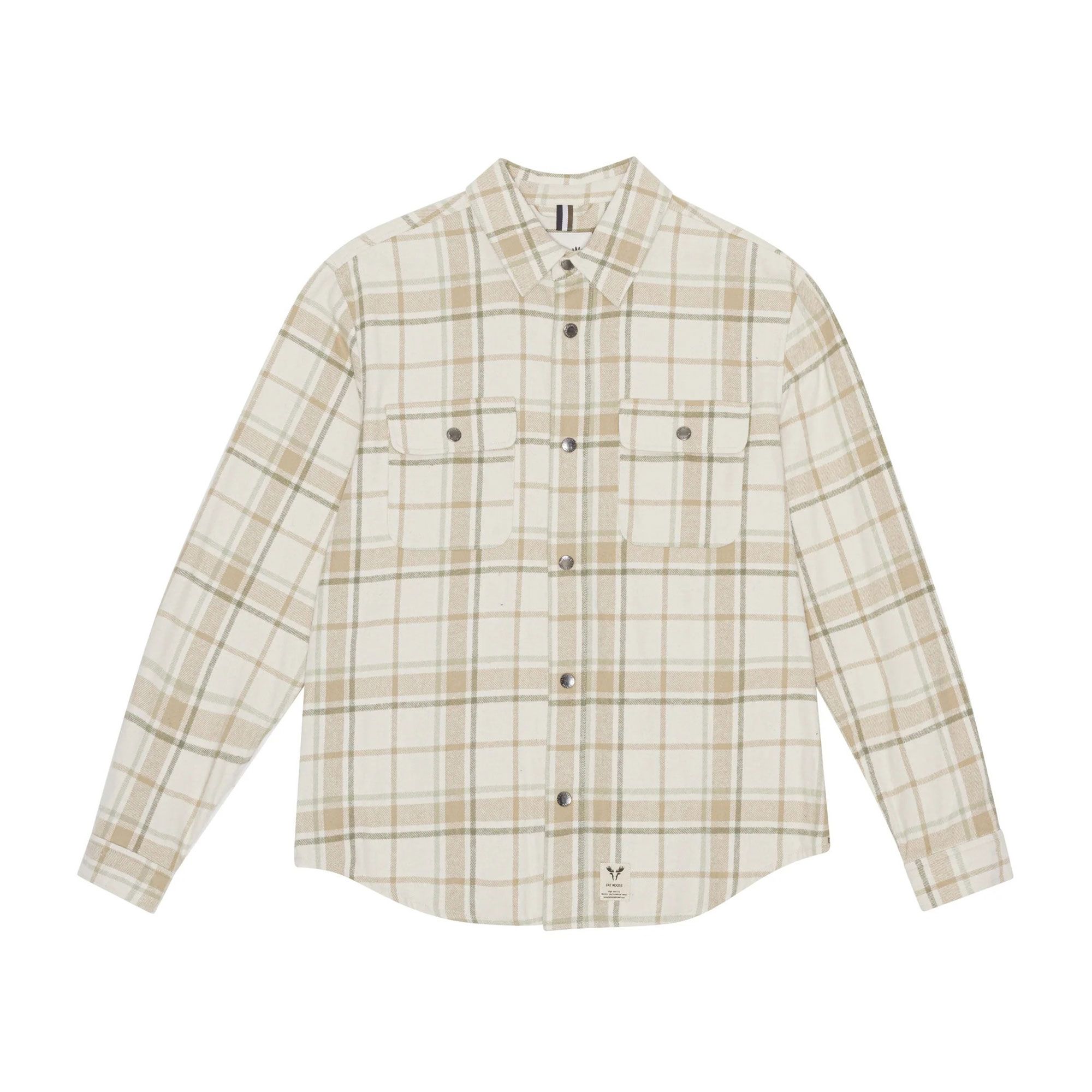 Fat Moose Adrian Checked Cotton Flannel Overhemd Heren