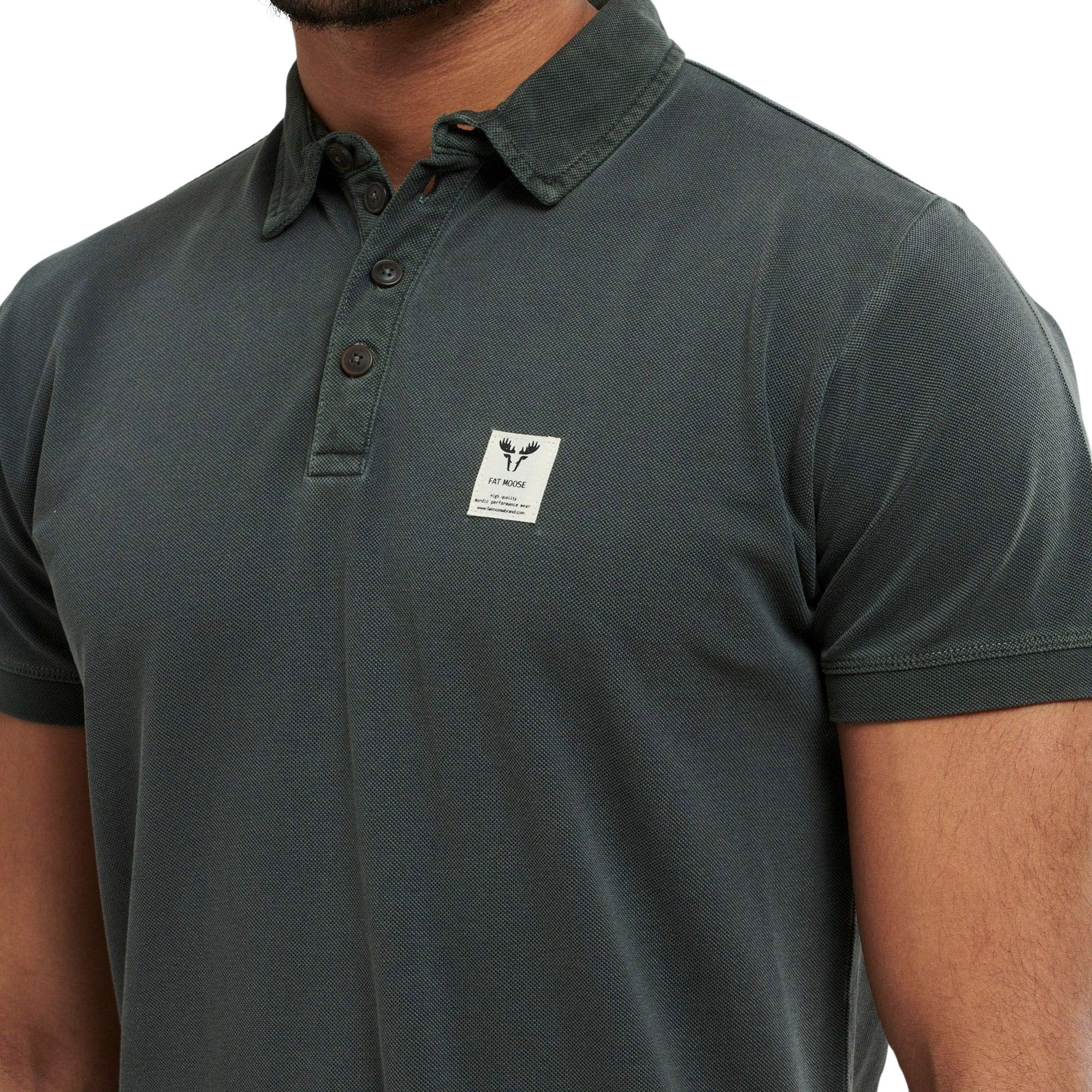 Fat Moose Landon Cotton Pique Polo Heren