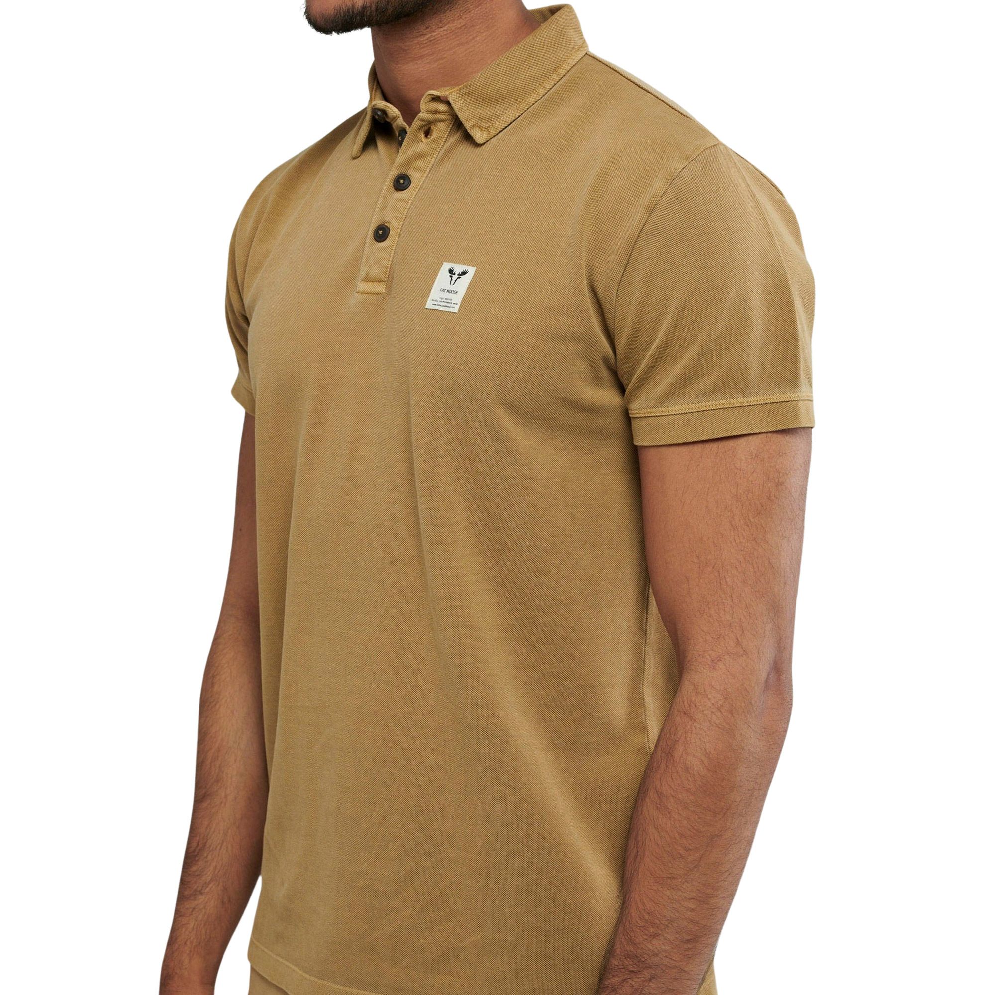 Fat Moose Landon Cotton Pique Polo Heren