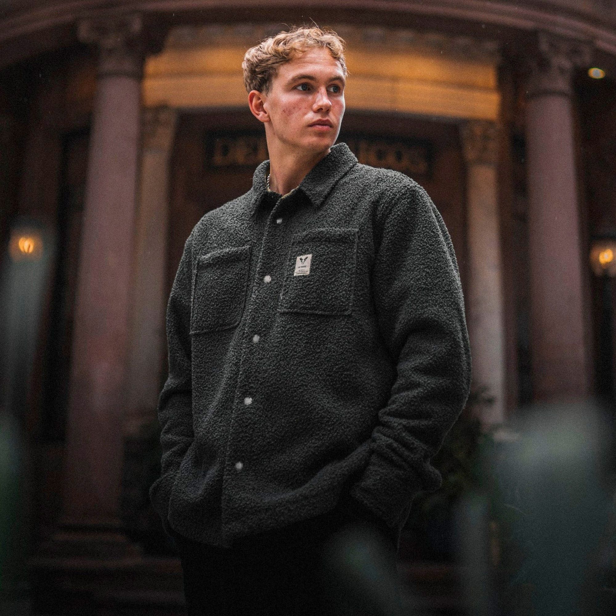 Fat Moose Ace Boucle Overshirt Heren