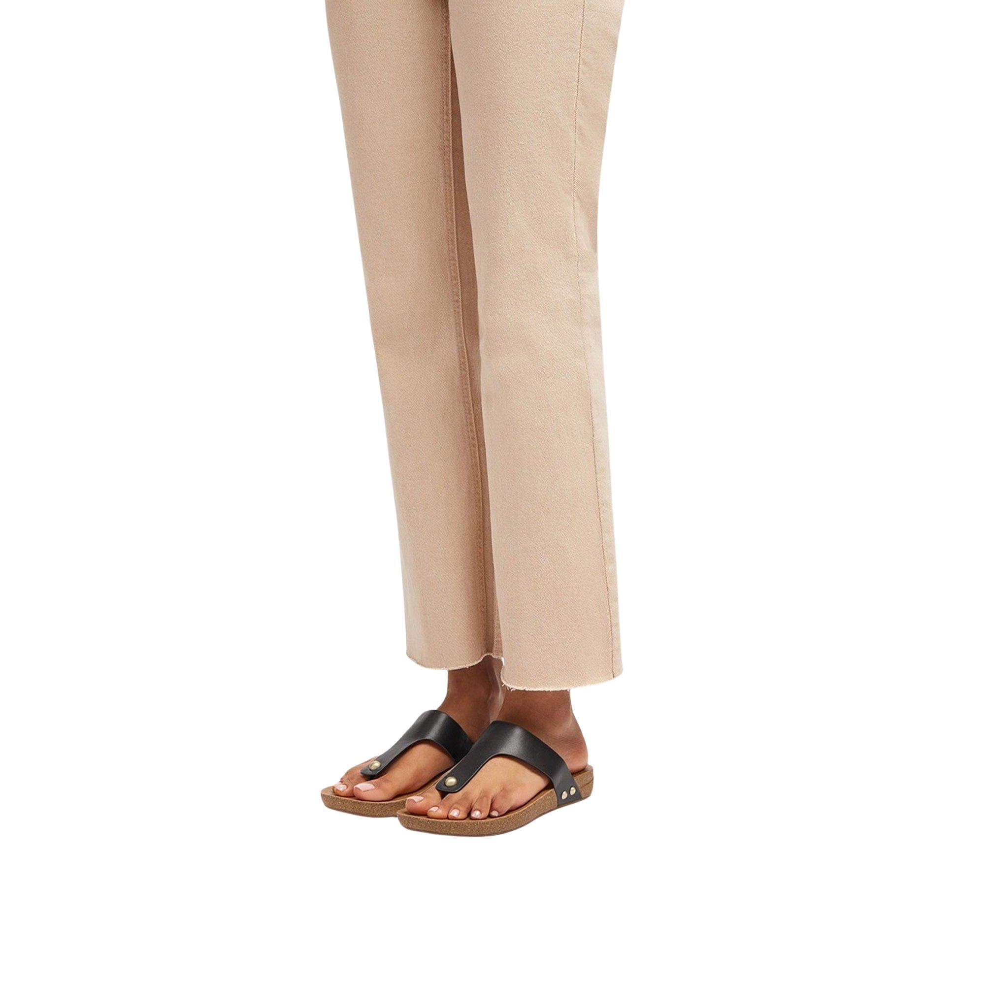 FitFlop iQushion Leather Toepost Teenslippers Dames