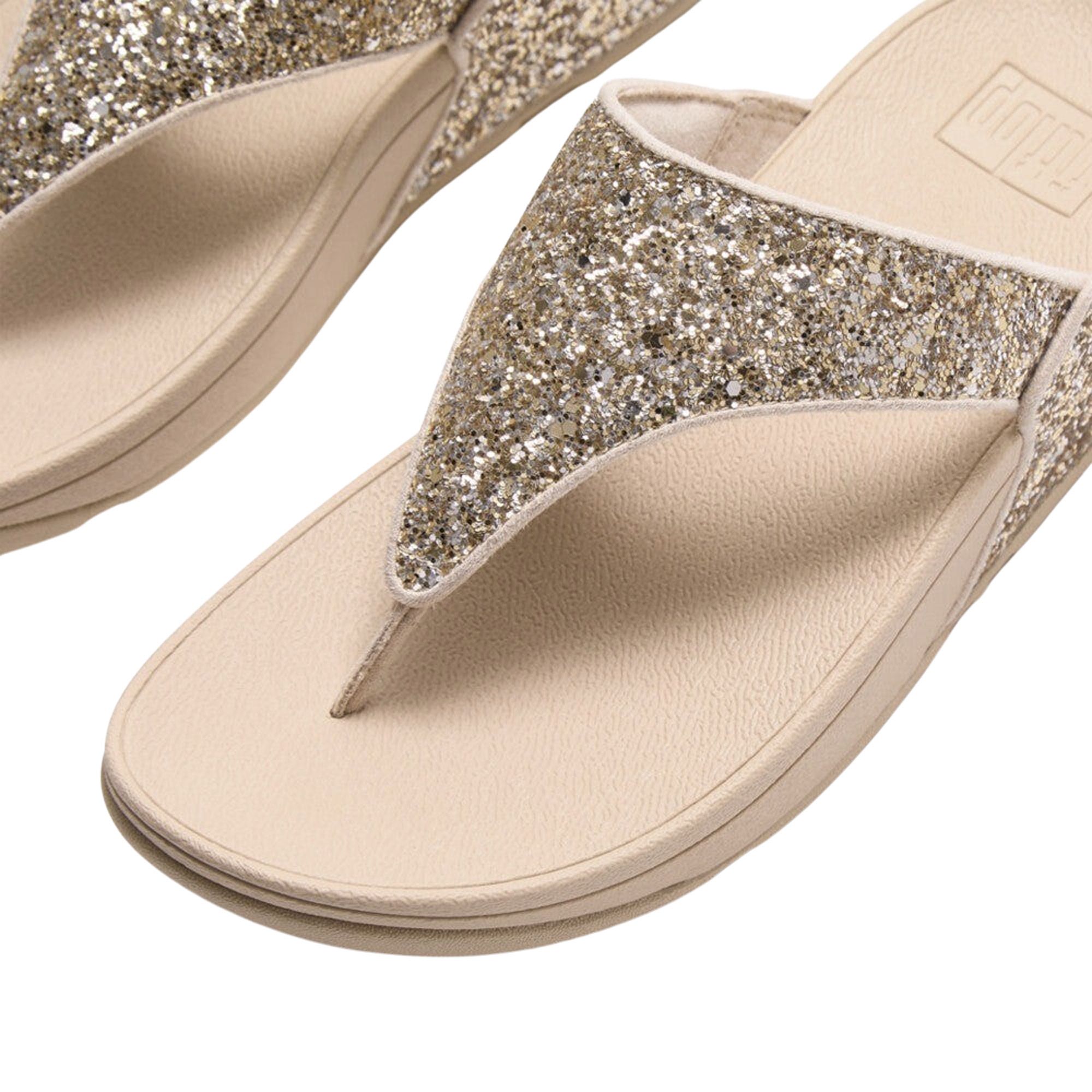 FitFlop Lulu Glitter Toepost Teenslippers Dames