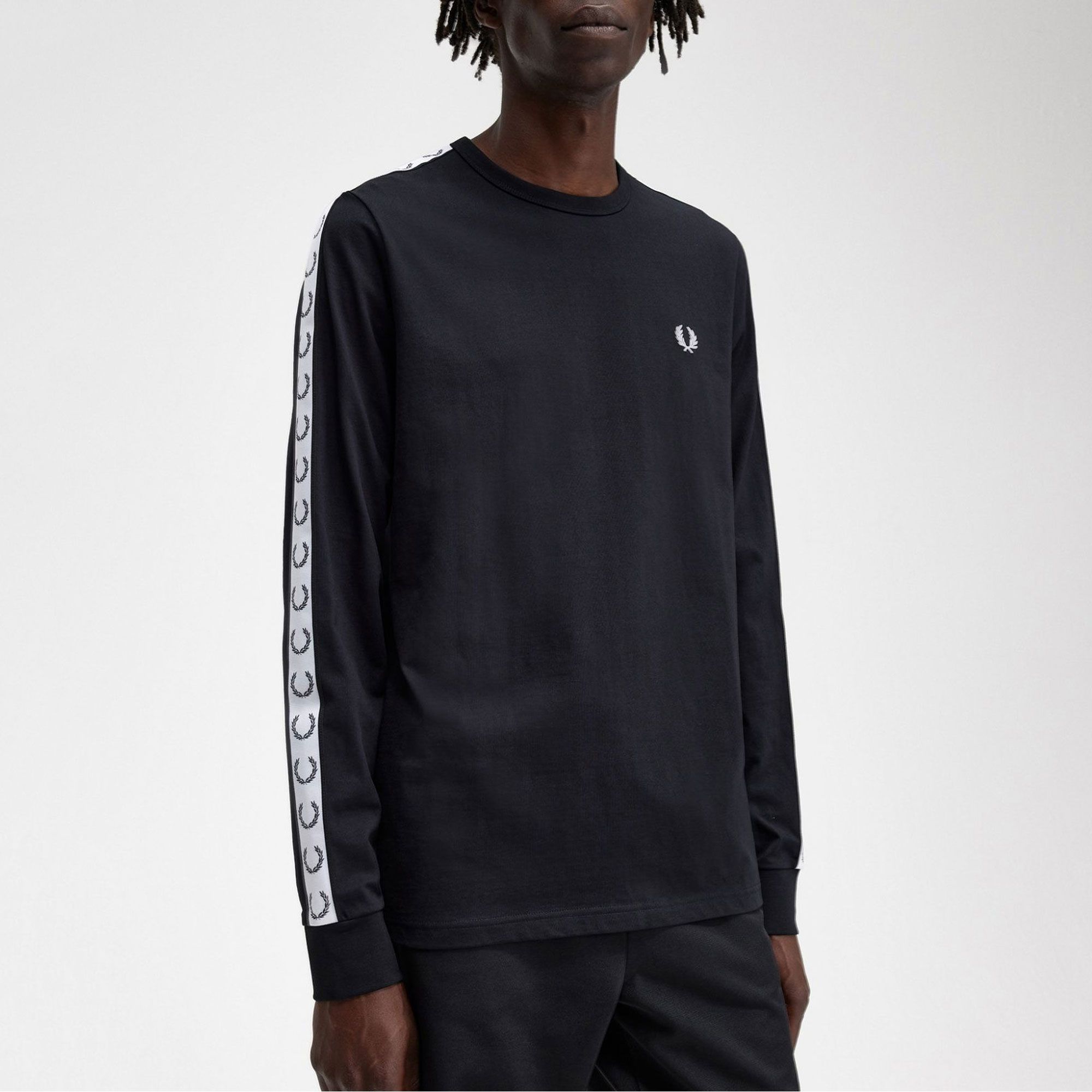 Fred Perry Taped Longsleeve Shirt Heren