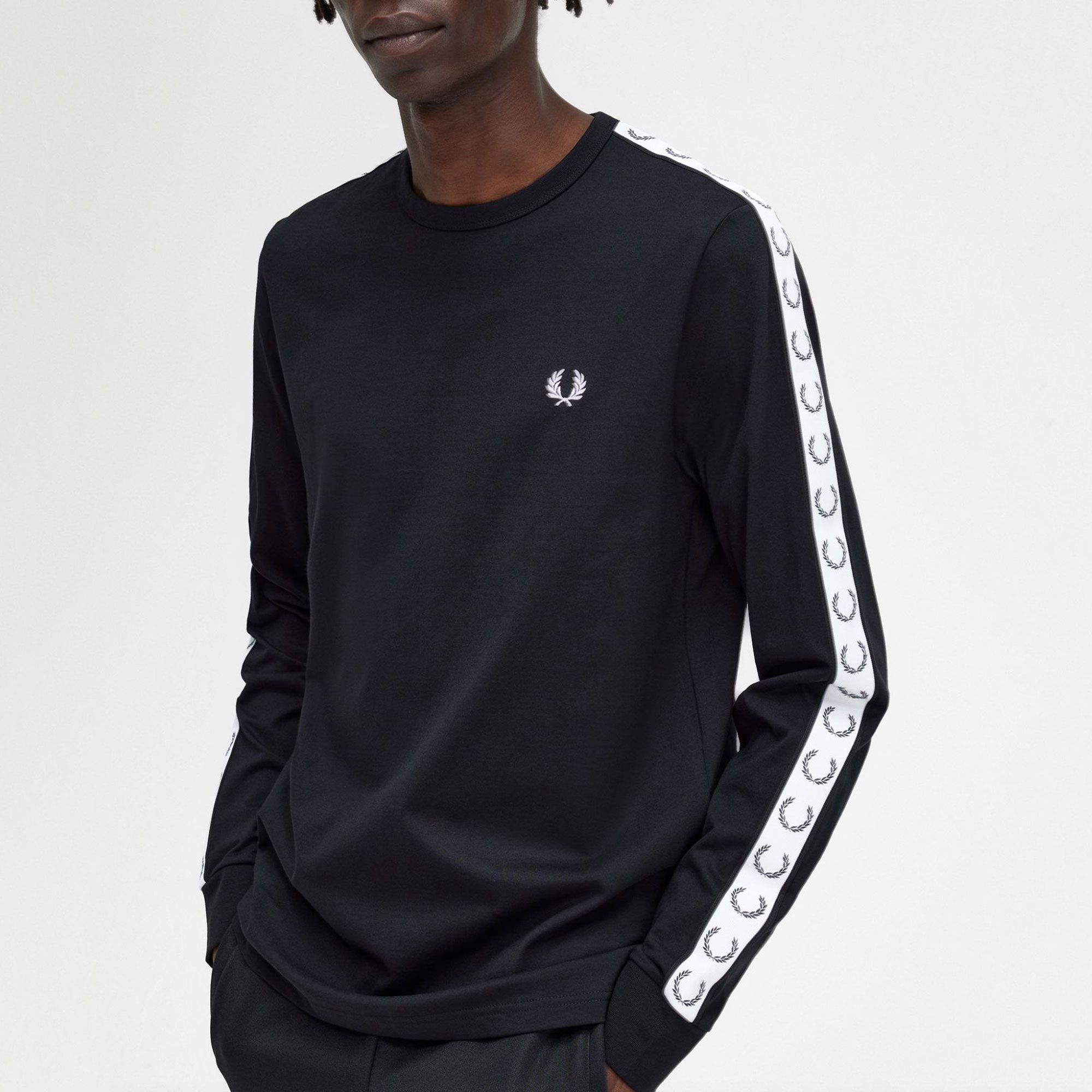 Fred Perry Taped Longsleeve Shirt Heren