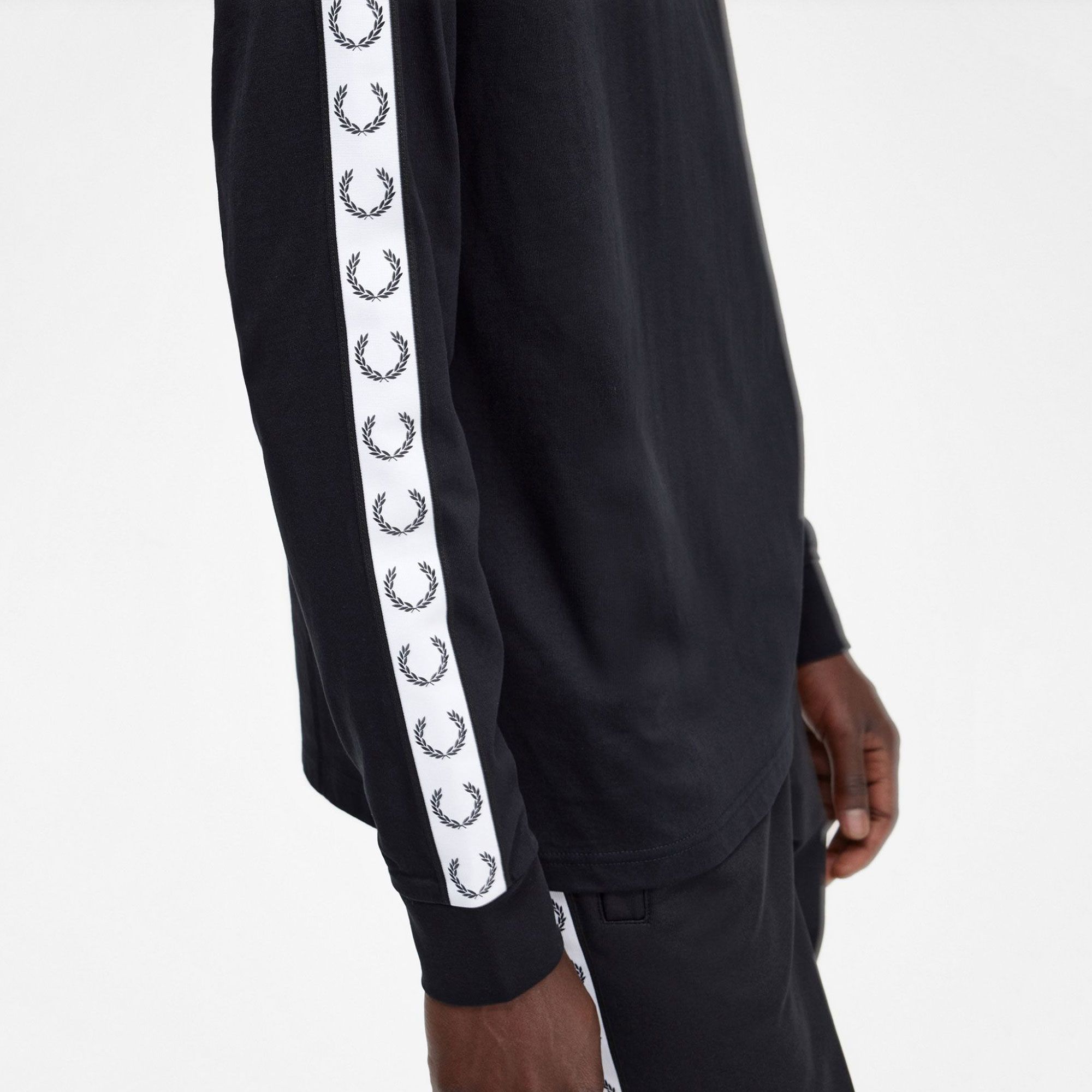 Fred Perry Taped Longsleeve Shirt Heren