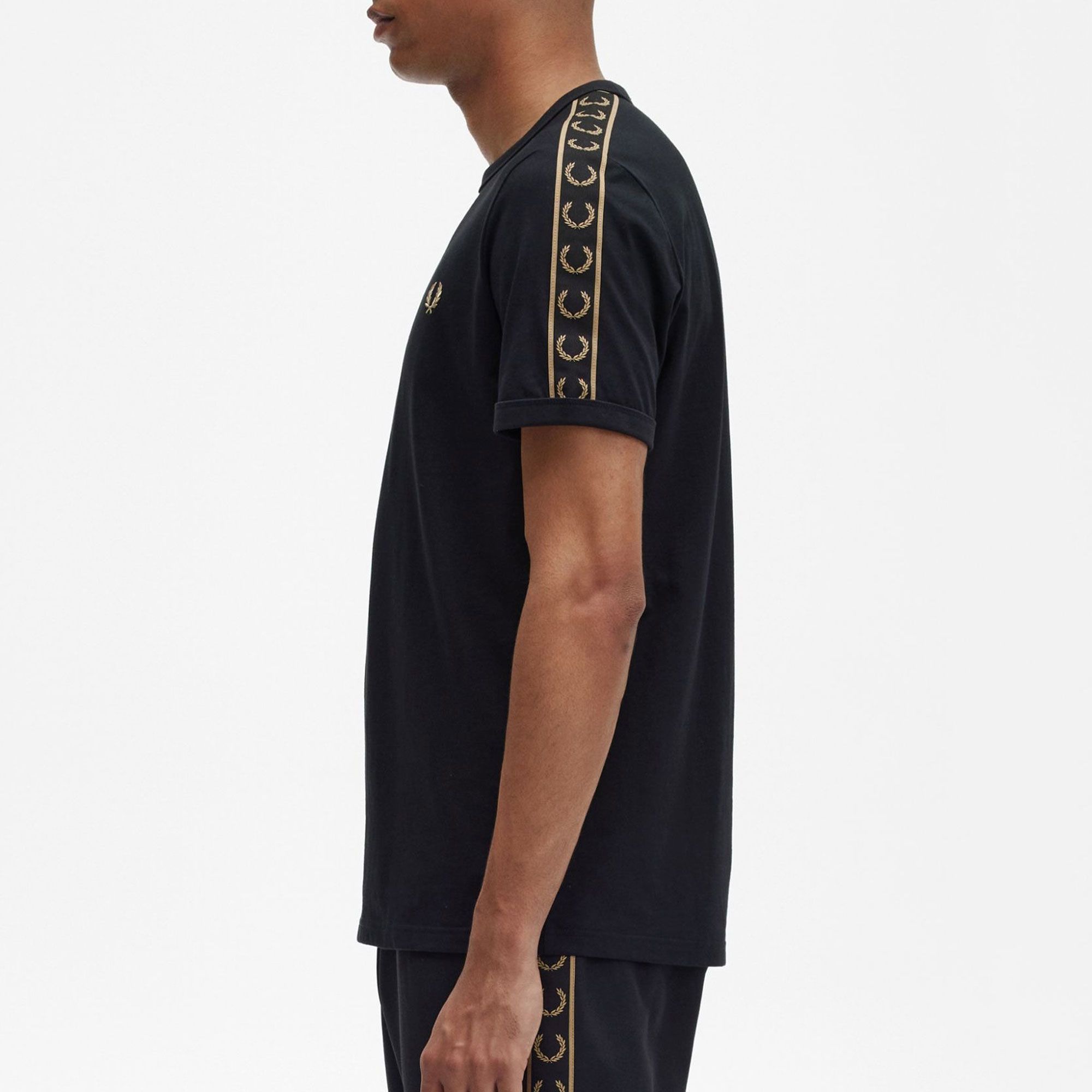Fred Perry Contrast Tape Ringer Shirt Heren