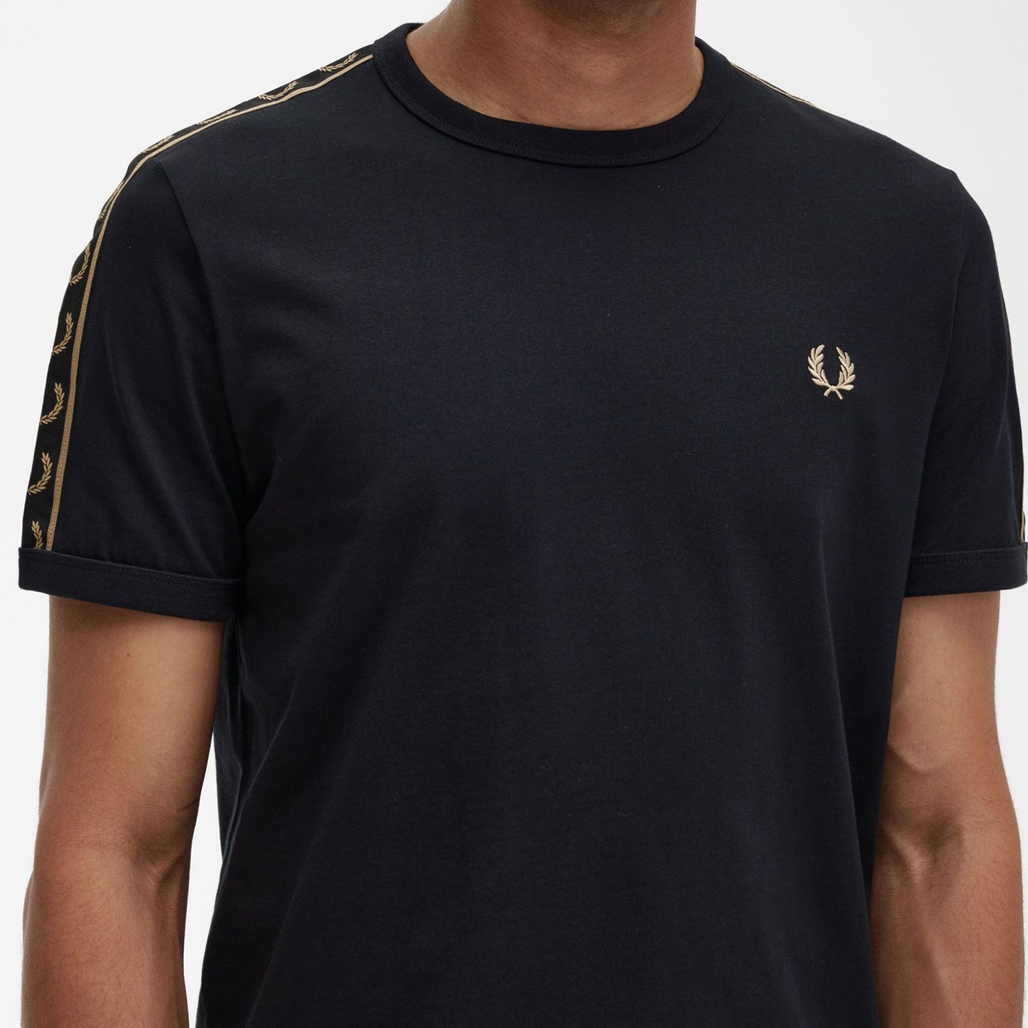 Fred Perry Contrast Tape Ringer Shirt Heren