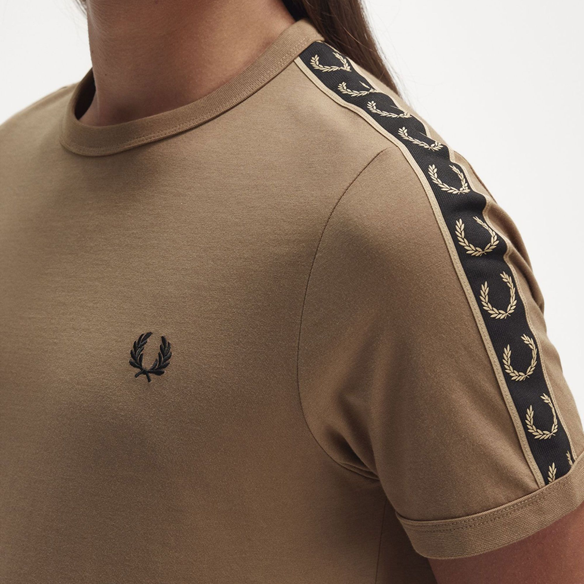 Fred Perry Contrast Tape Ringer Shirt Heren