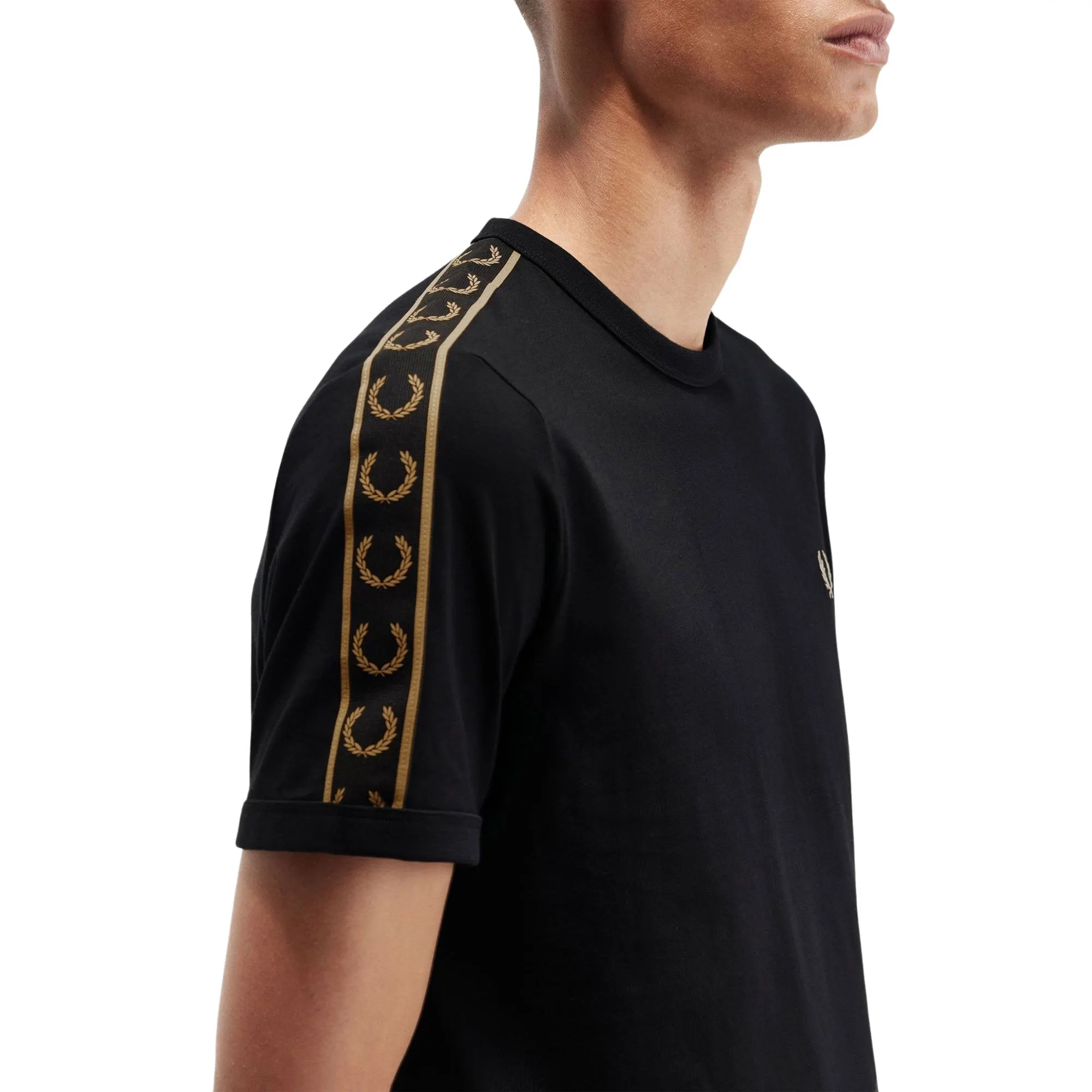 Fred Perry Contrast Tape Ringer Shirt Heren