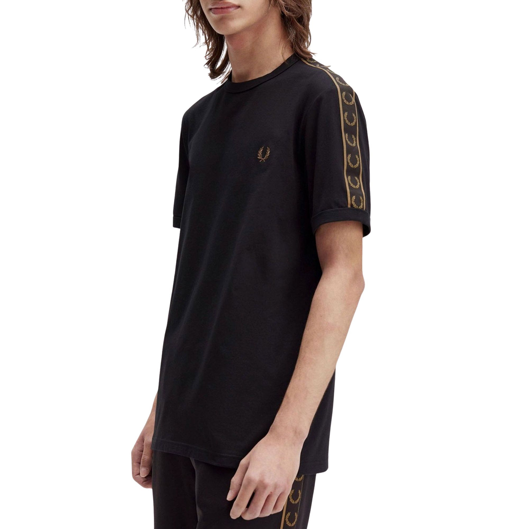 Fred Perry Contrast Tape Ringer Shirt Heren