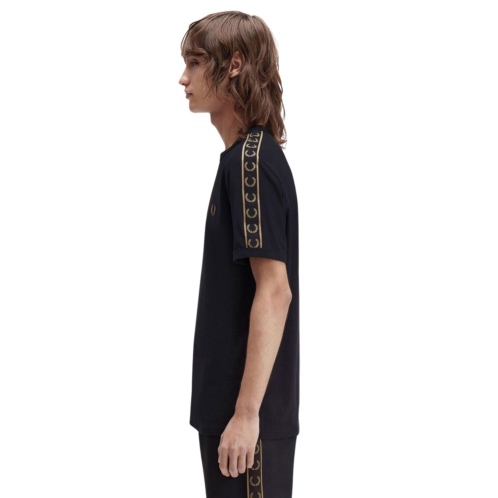Fred Perry Contrast Tape Ringer Shirt Heren