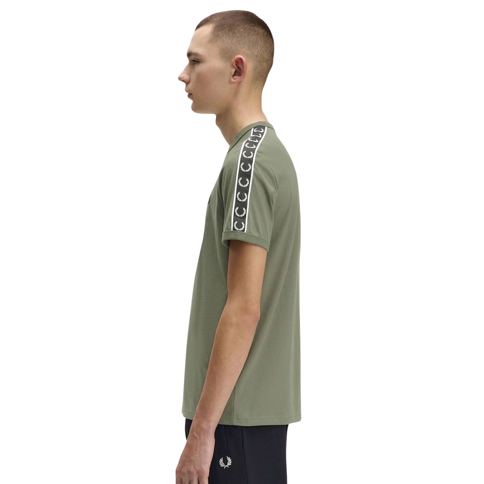 Fred Perry Contrast Tape Ringer Shirt Heren