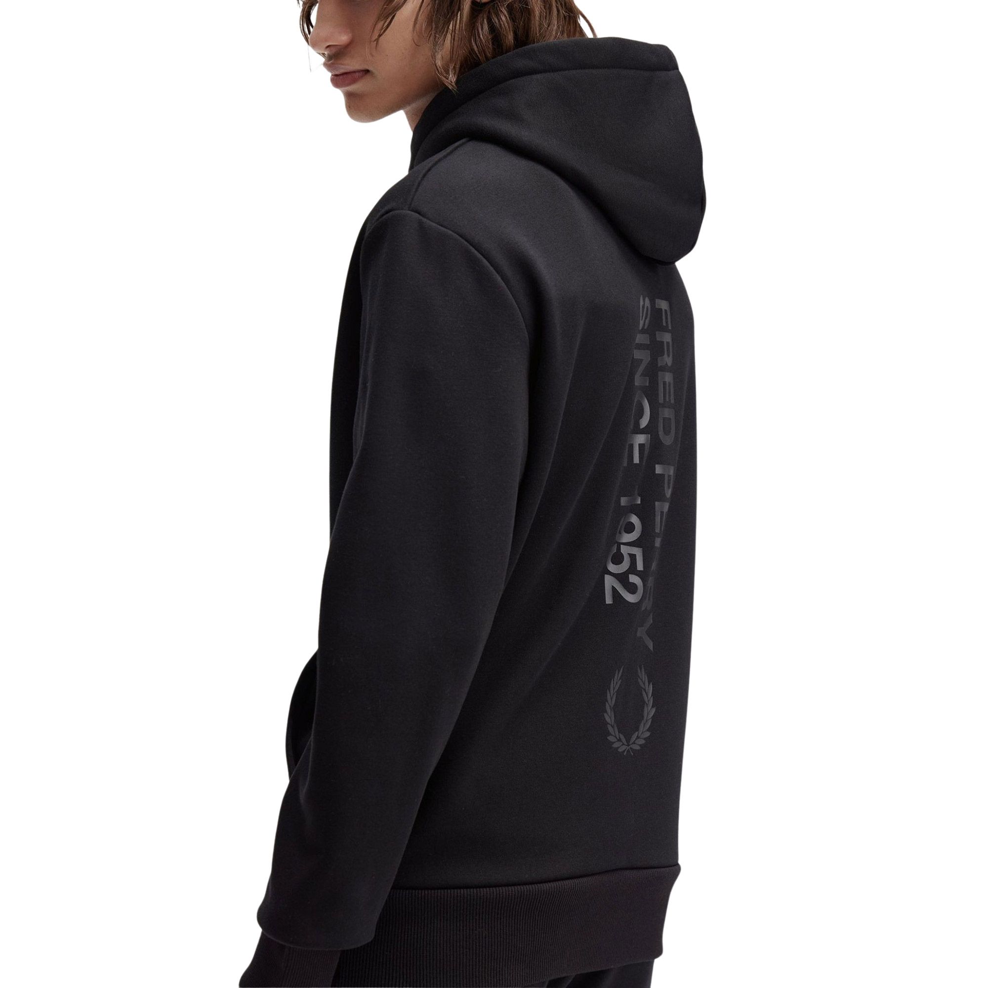 Fred Perry Bold Branding Hoodie Heren