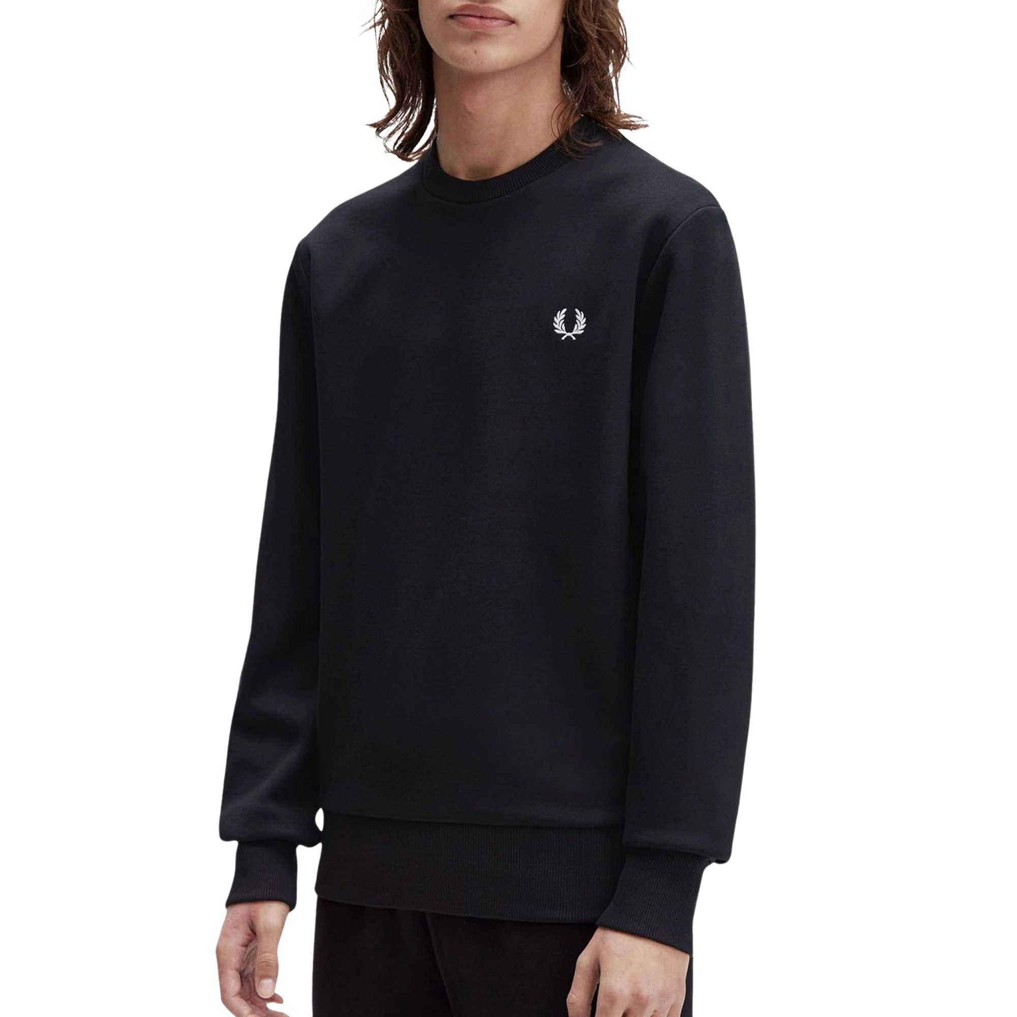 Fred Perry Bold Branding Crewneck Sweater Heren