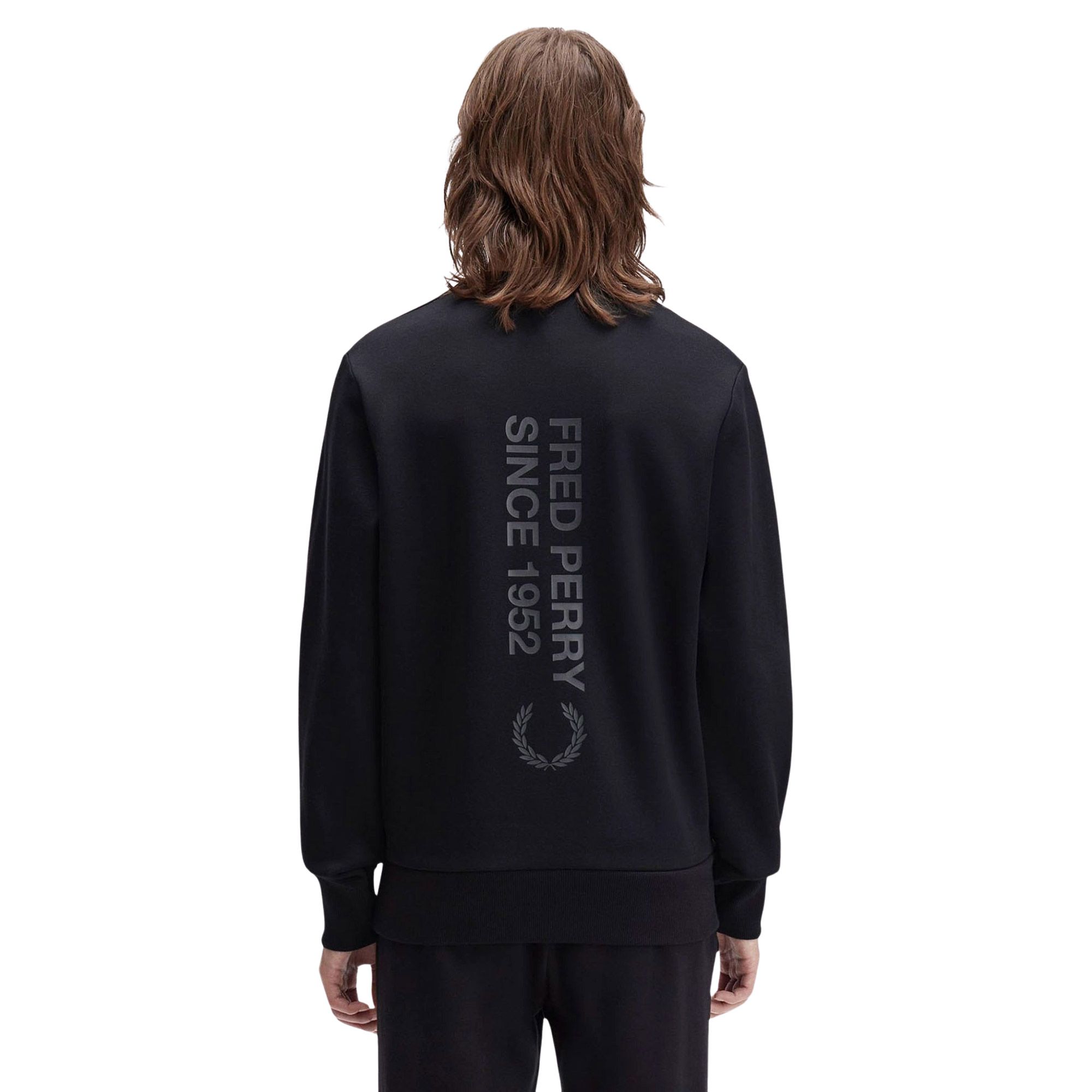 Fred Perry Bold Branding Crewneck Sweater Heren