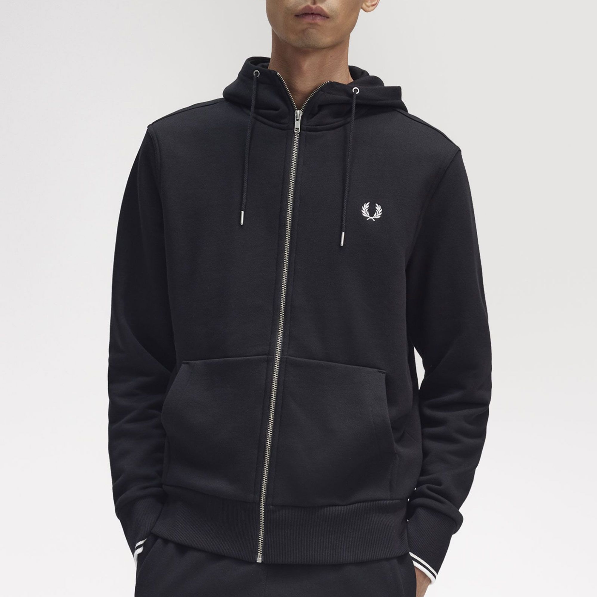 Fred Perry Hooded Sweatvest Heren