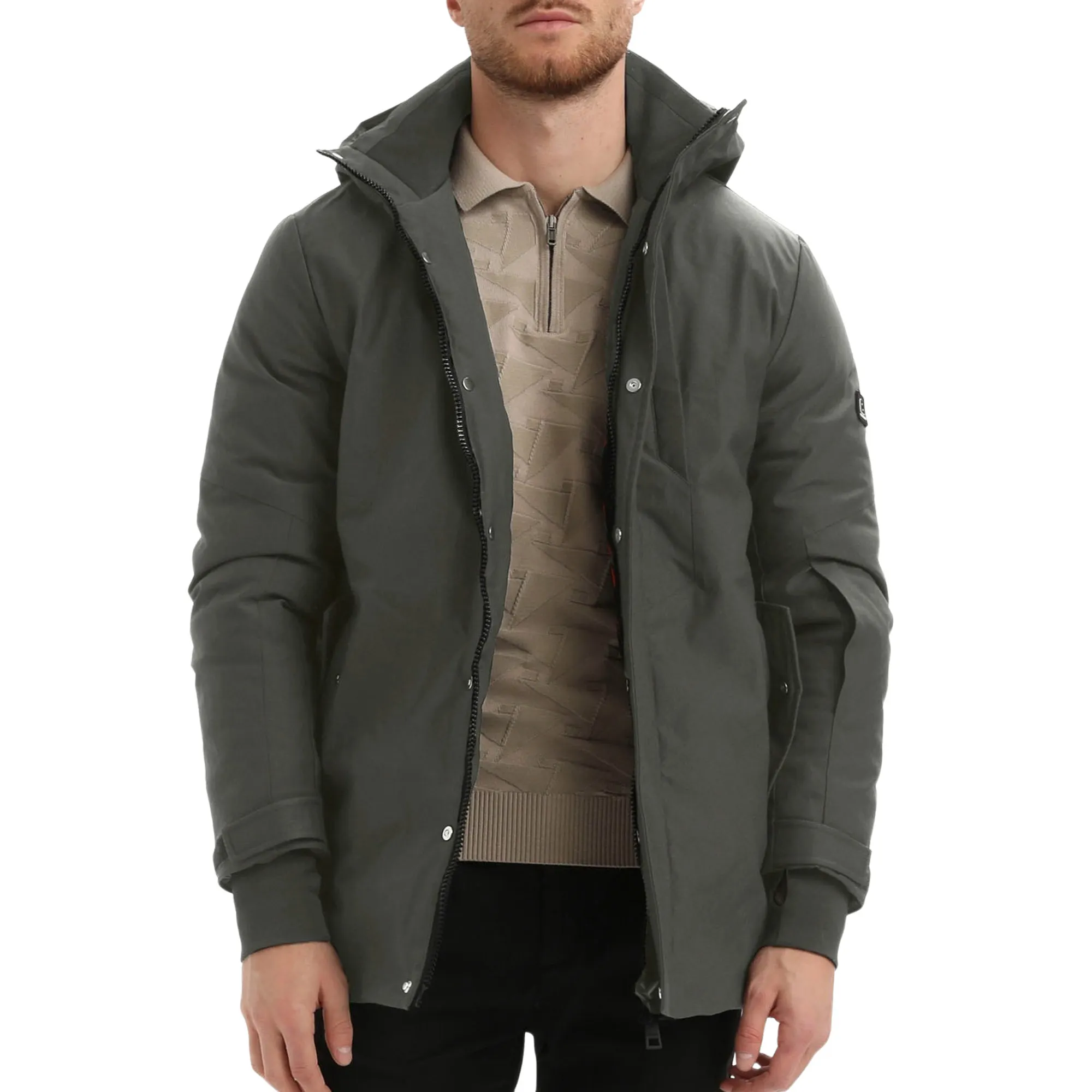 Gabbiano Long Canvas Parka Winterjas Heren
