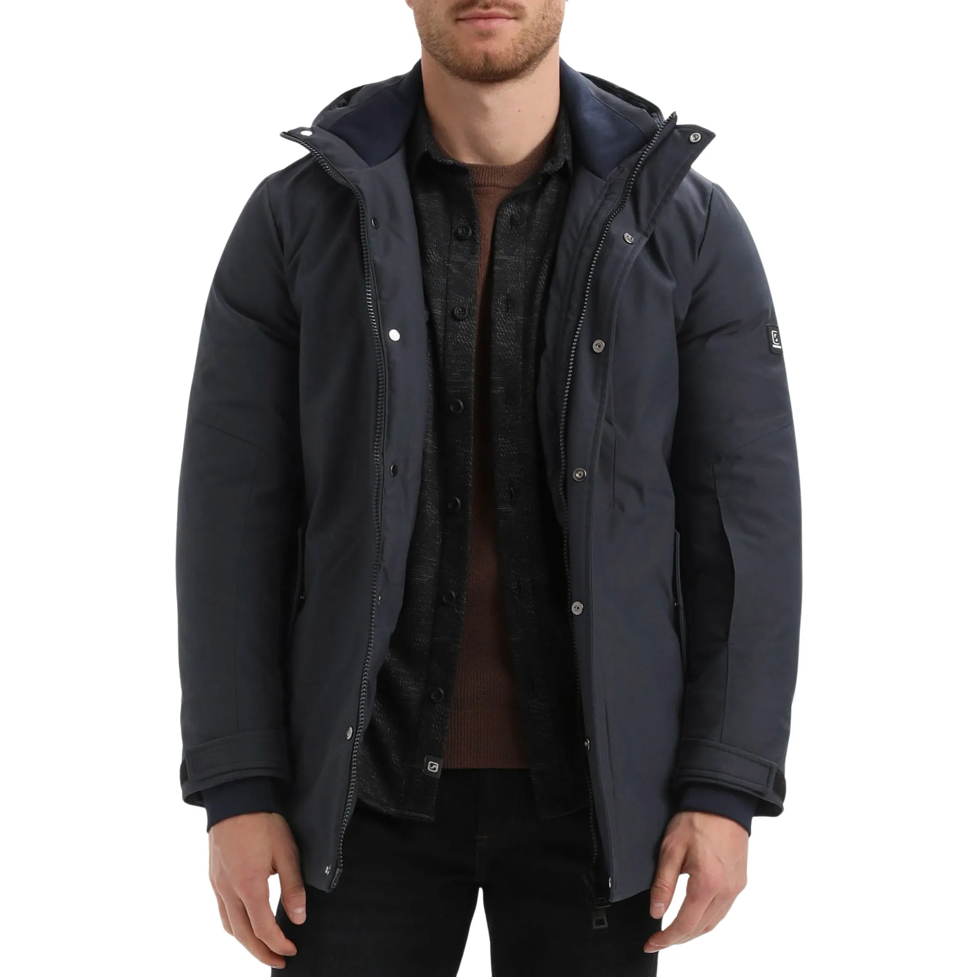 Gabbiano Long Canvas Parka Winterjas Heren